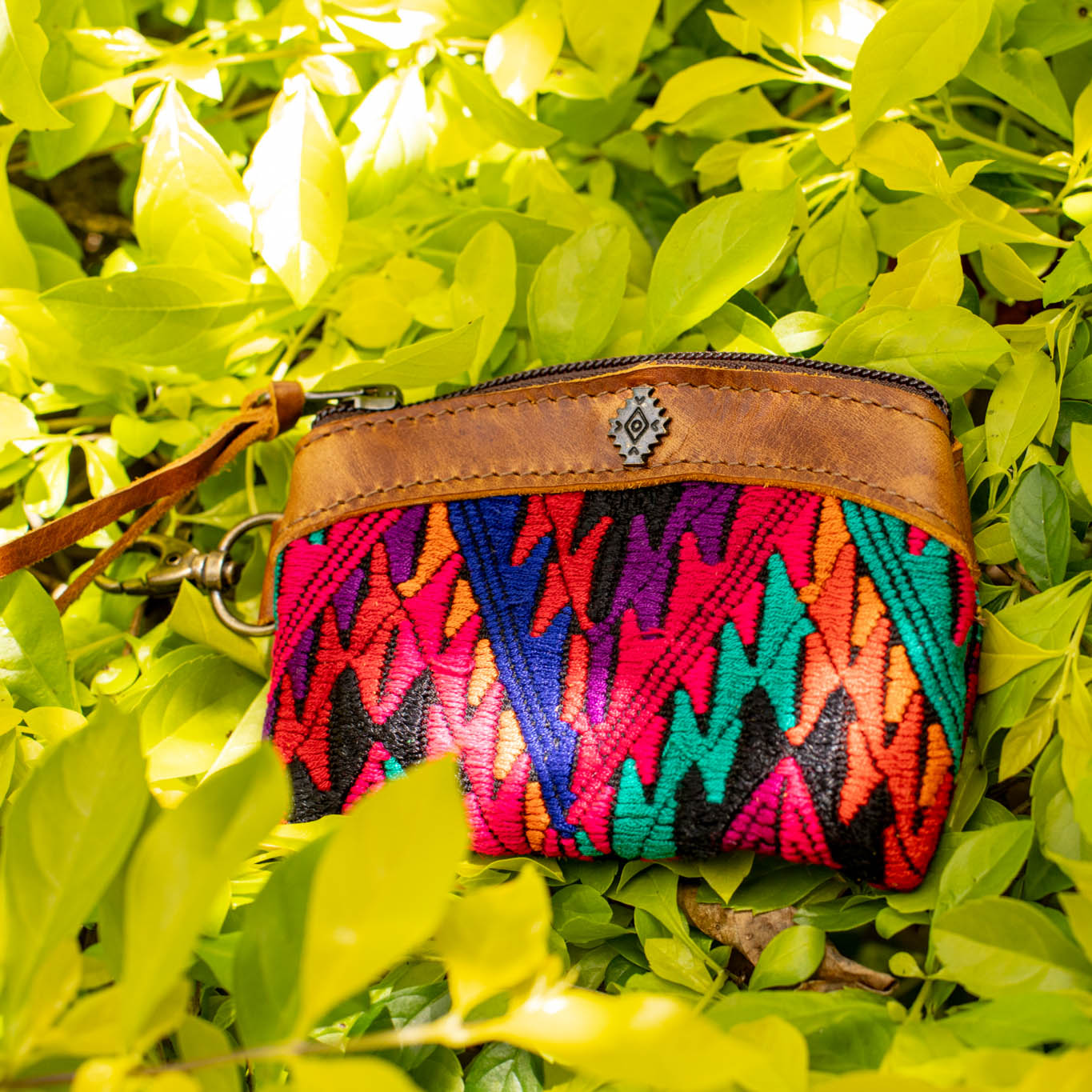 COIN PURSE - OOAK HUIPIL - CAFE - NO. 16951