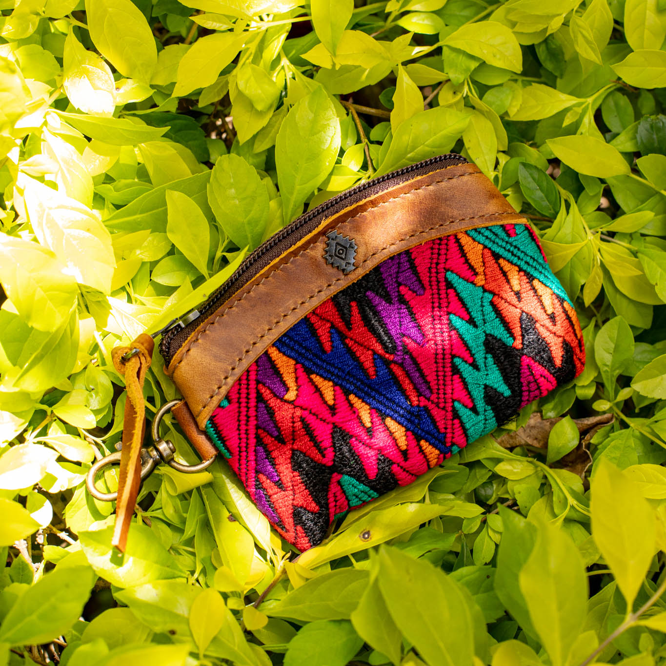 COIN PURSE - OOAK HUIPIL - CAFE - NO. 16951