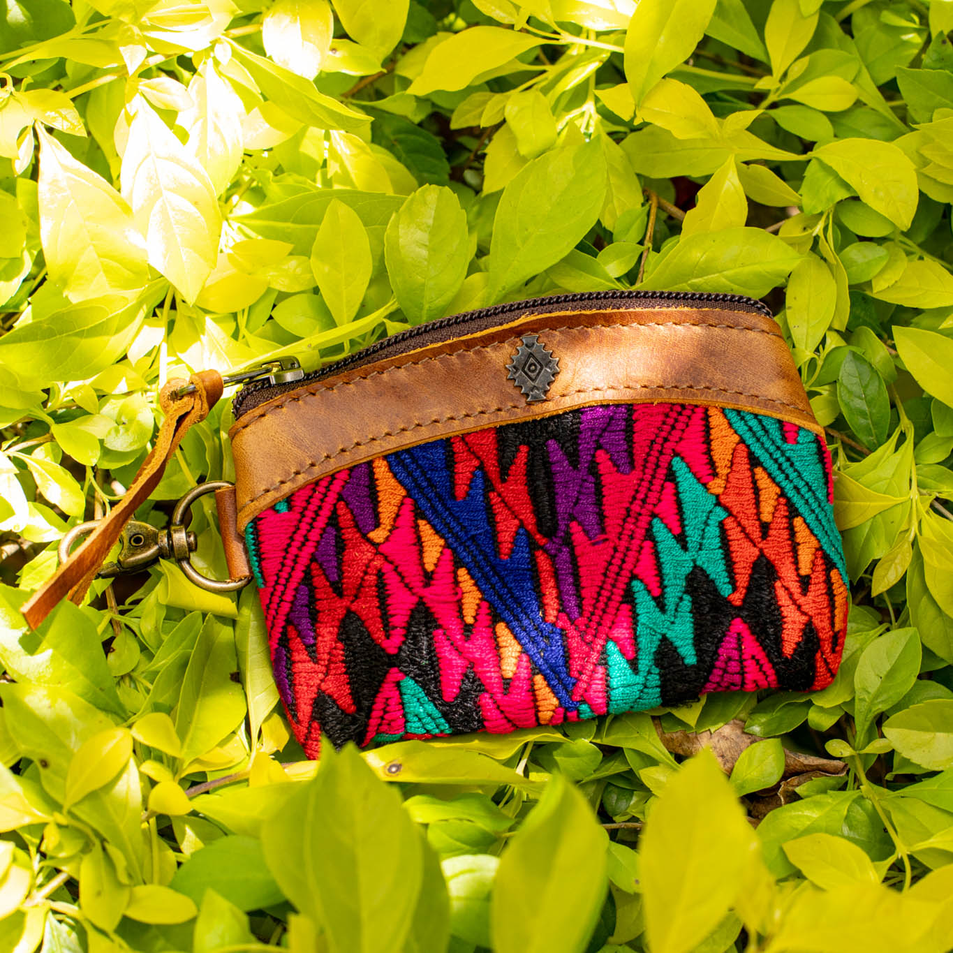 COIN PURSE - OOAK HUIPIL - CAFE - NO. 16951