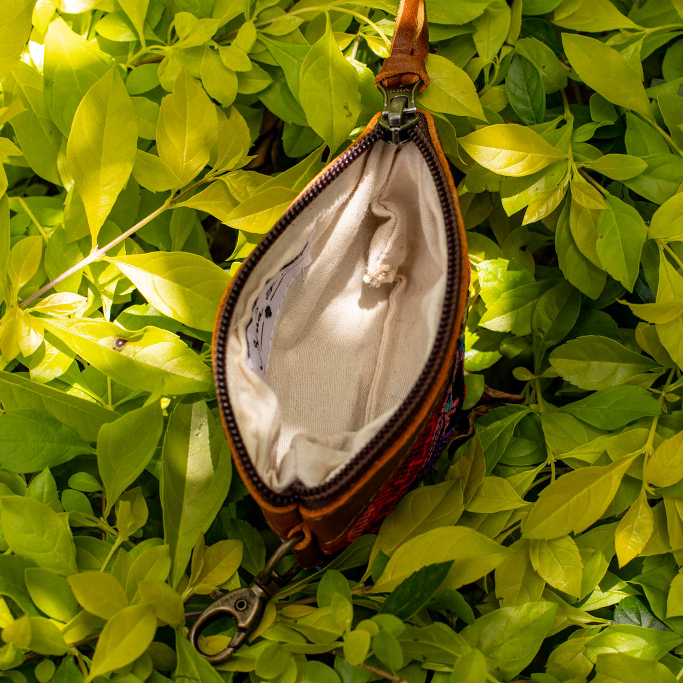 COIN PURSE - OOAK HUIPIL - CAFE - NO. 16948
