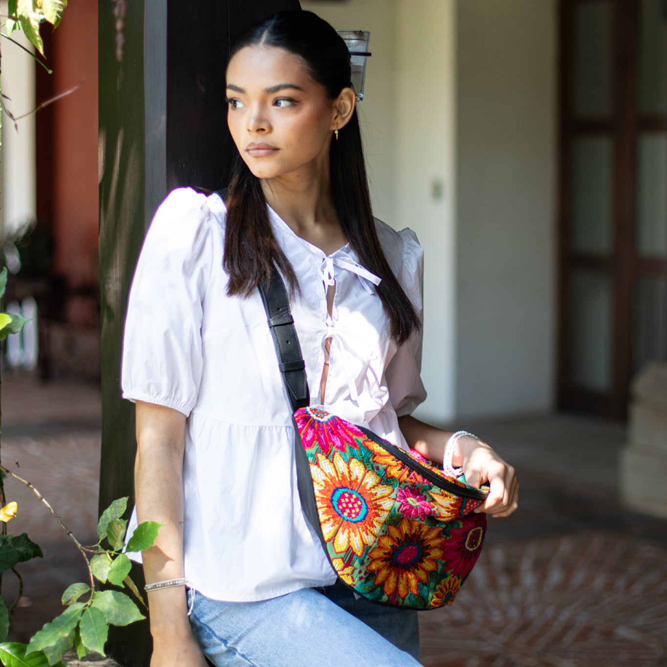 ETHAN BAG - OOAK HUIPIL - BLACK - NO. 18131