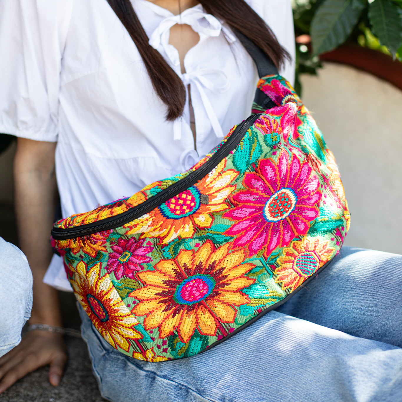 ETHAN BAG - OOAK HUIPIL - BLACK - NO. 18131