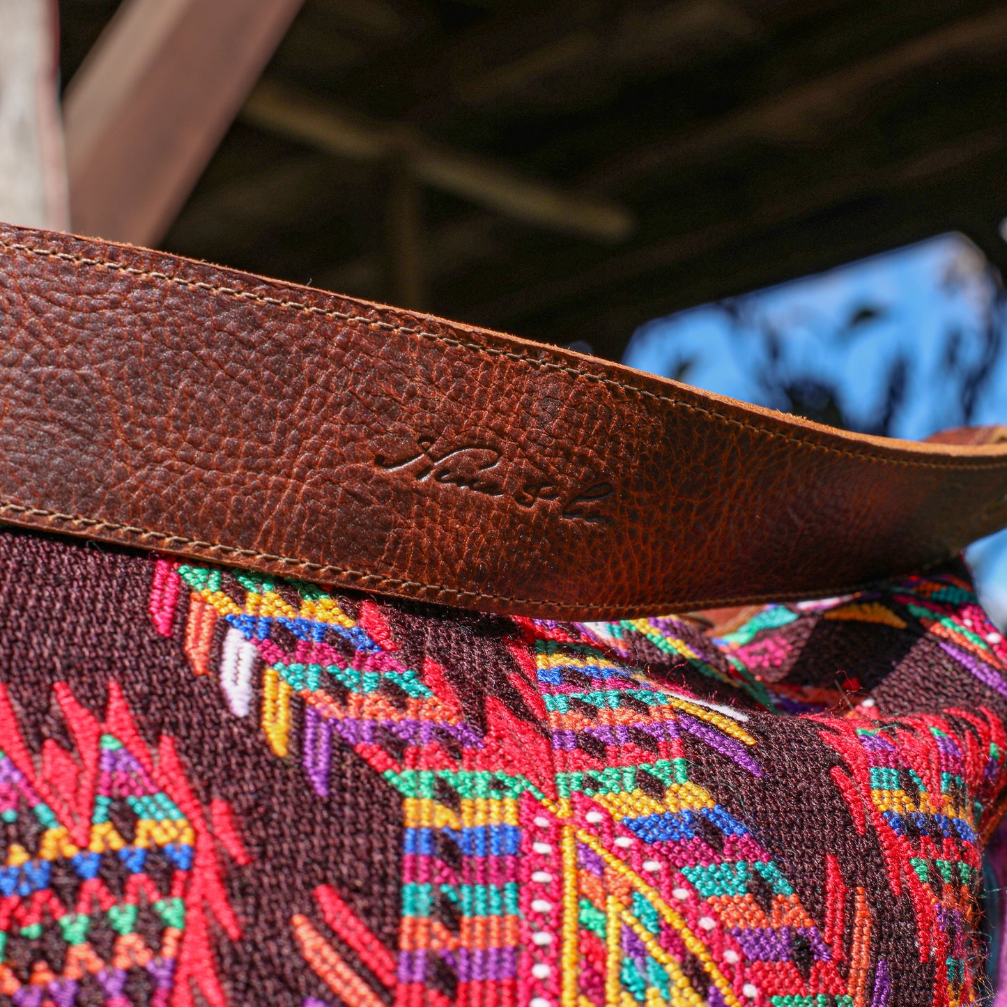 BEATRIZ CDB + DIAMANTE STRAP - OOAK HUIPIL - HONEY - NO. 19577