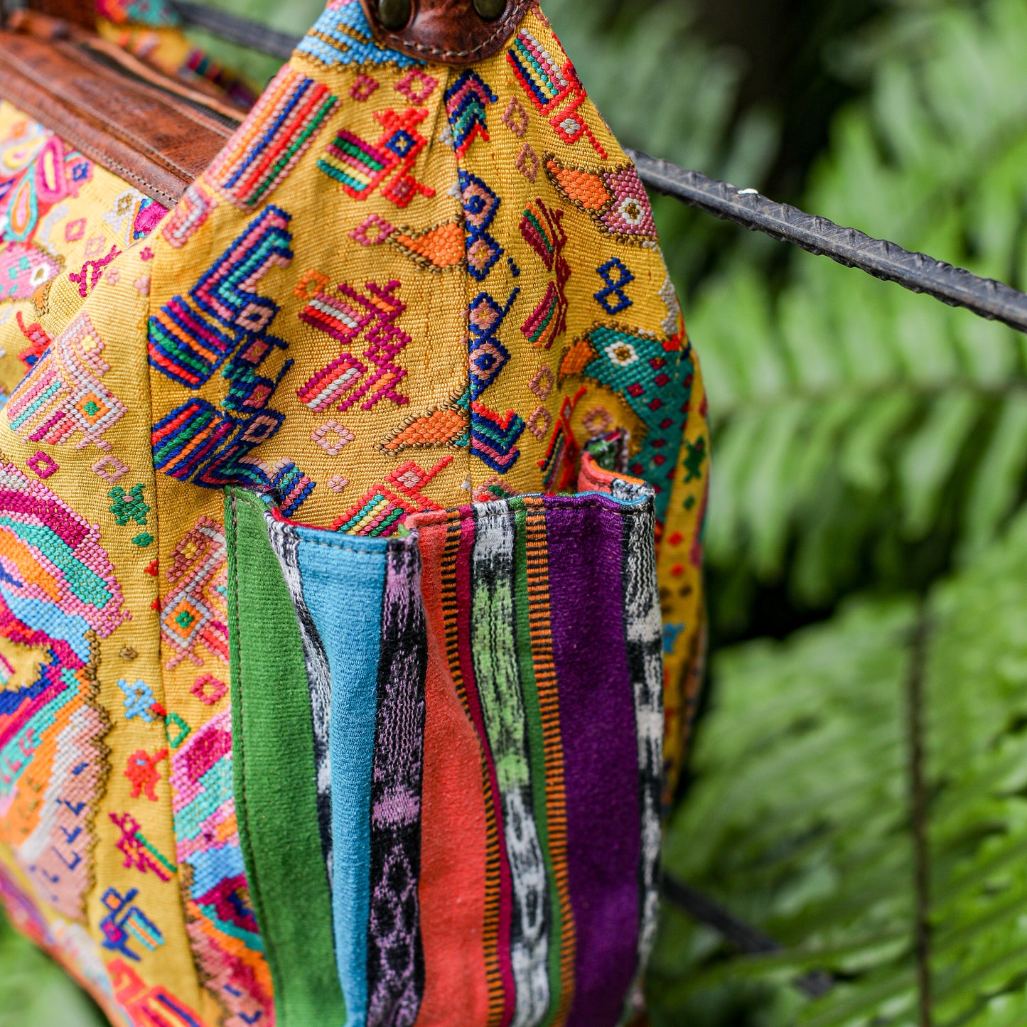 BEATRIZ CDB + DIAMANTE STRAP - OOAK HUIPIL - HONEY - NO. 18892