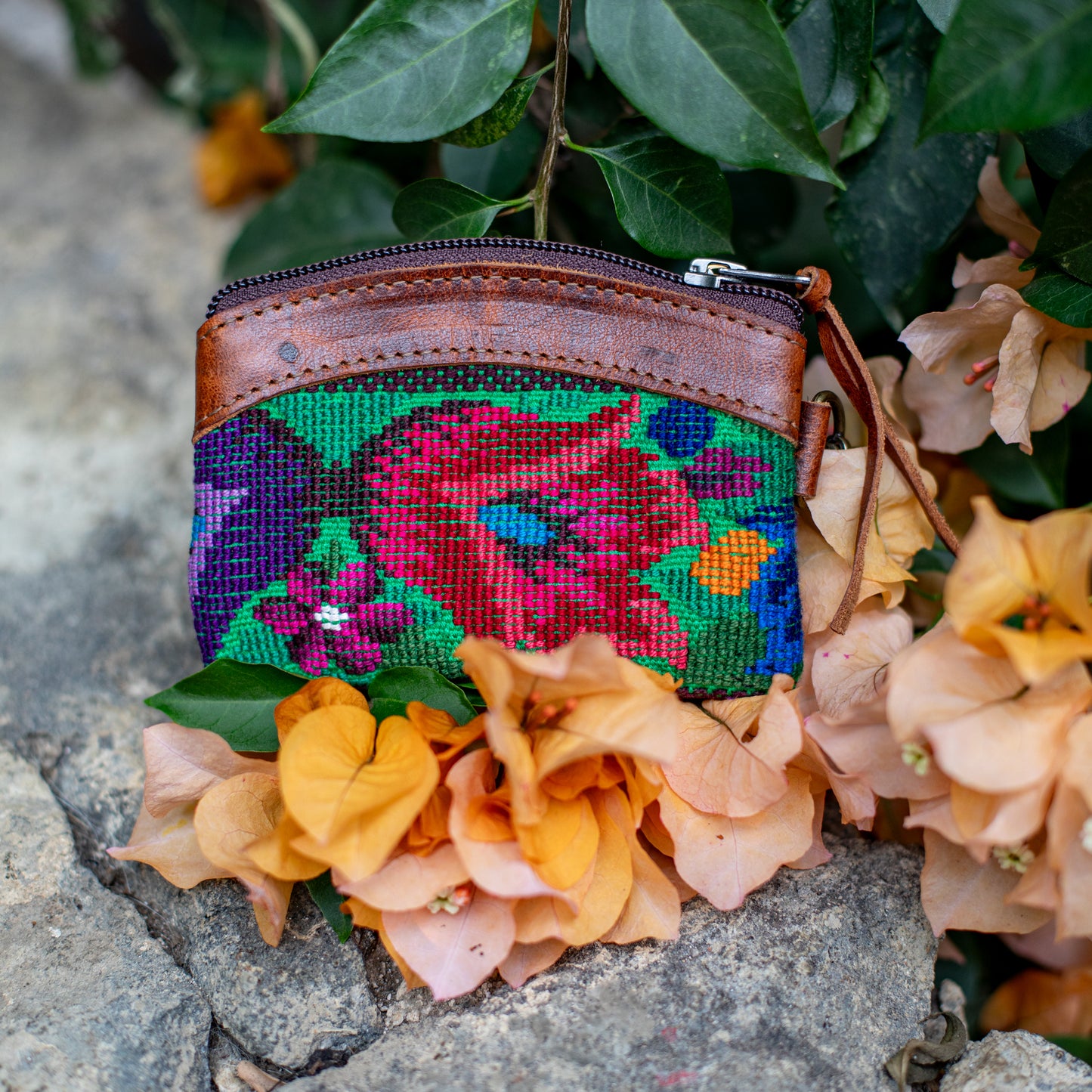 COIN PURSE - OOAK HUIPIL - HONEY - NO. 17631