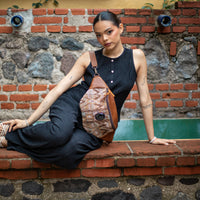 EL DON MANNY PACK WITH JADE - OOAK HUIPIL - CAFE - NO. 18241