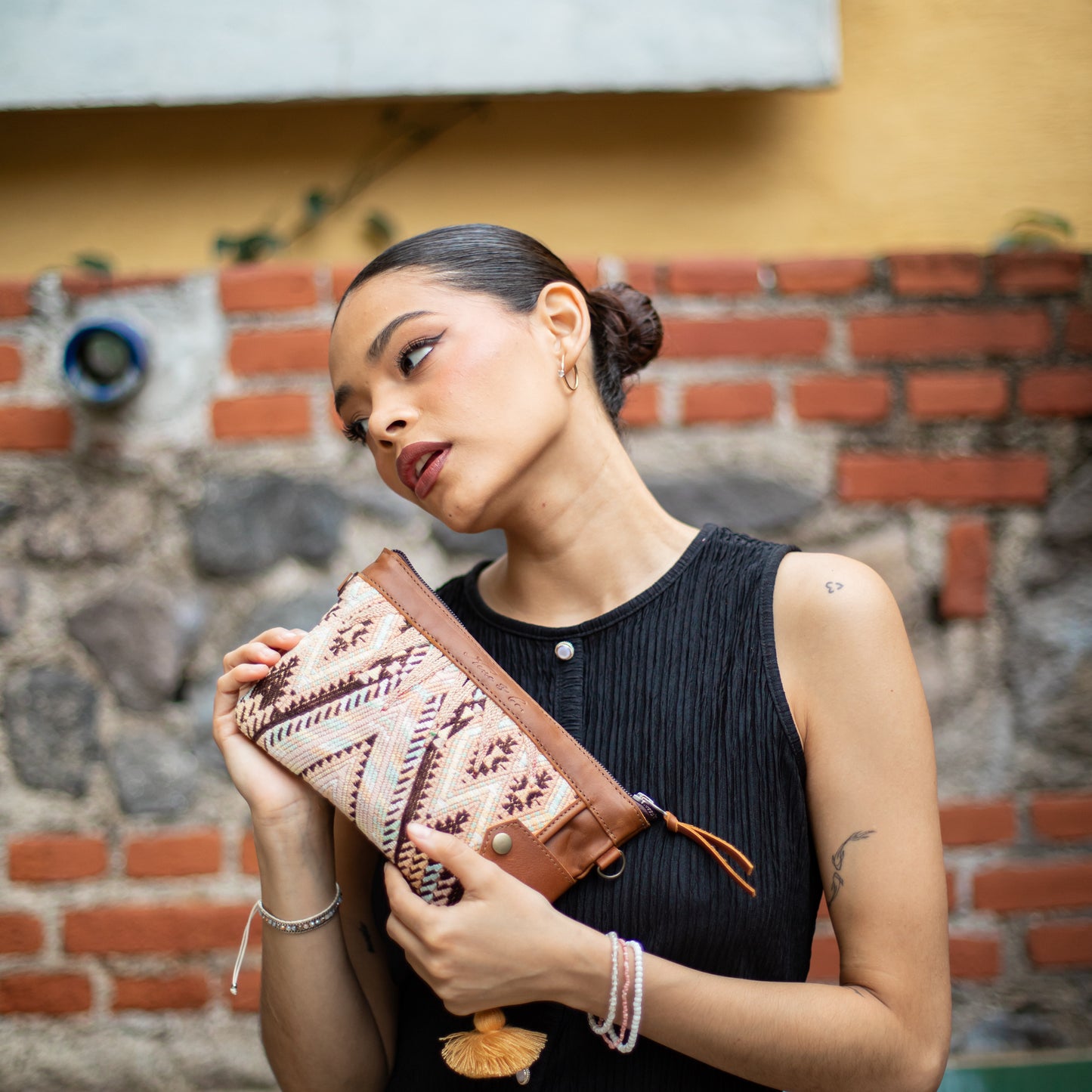 EVERYTHING CLUTCH - OOAK HUIPIL - CAFE - NO. 18245