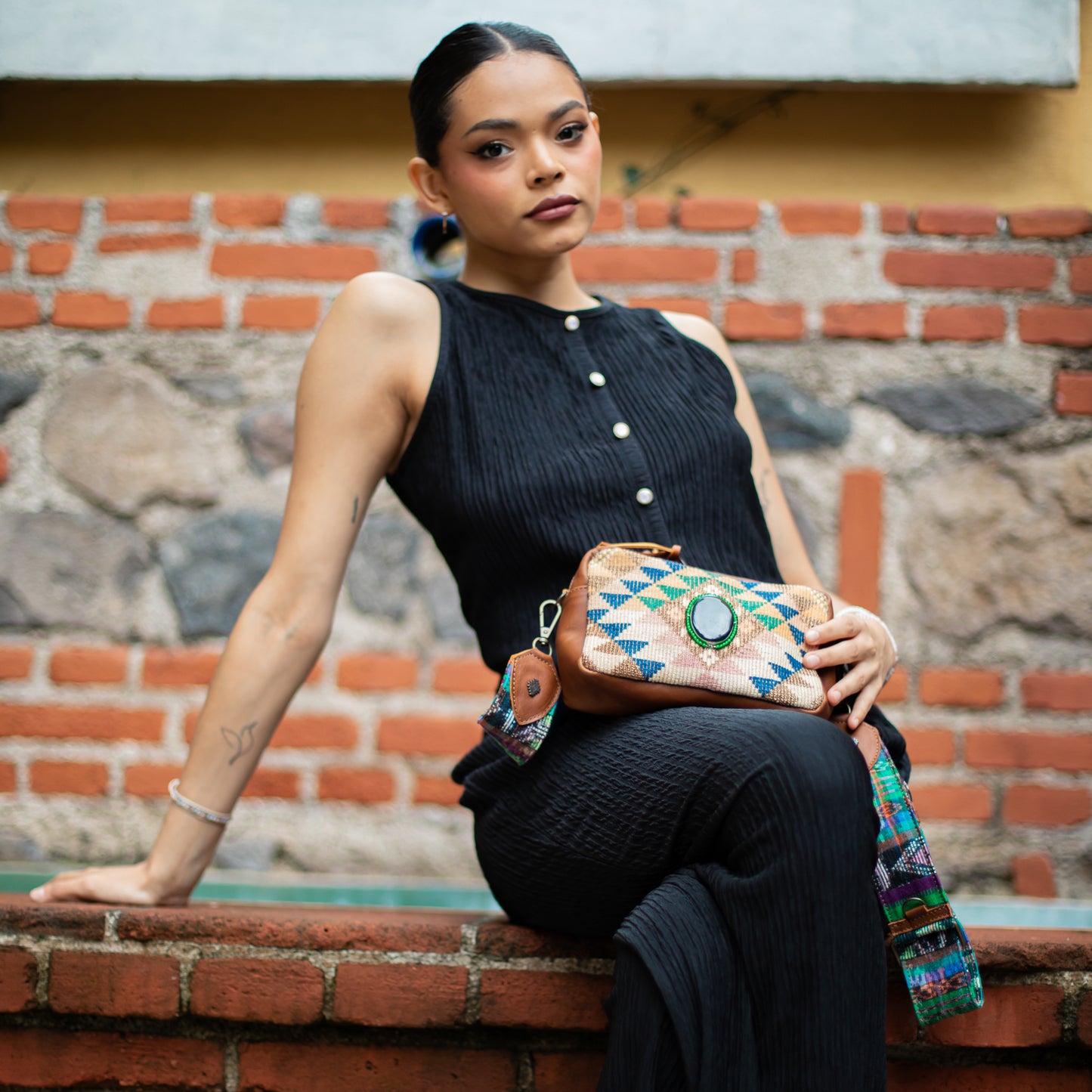 LARGE WANDER SET - JADE - OOAK HUIPIL - CAFE - NO. 18235