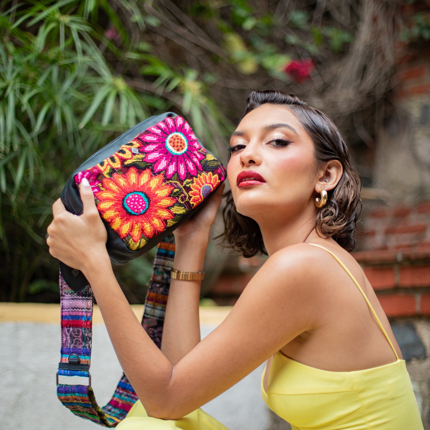 LARGE WANDER SET - OOAK HUIPIL - BLACK - NO. 18234