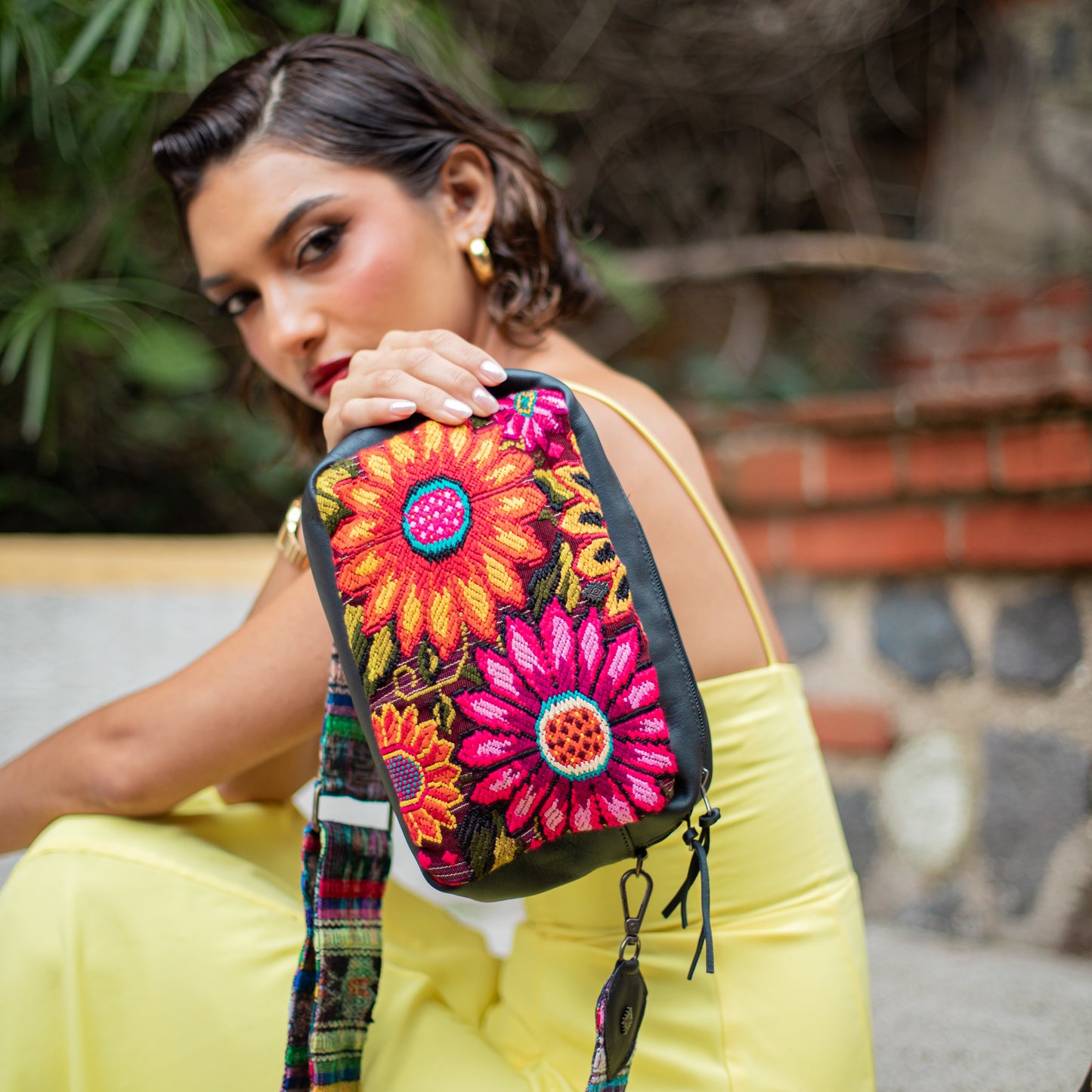 LARGE WANDER SET - OOAK HUIPIL - BLACK - NO. 18234