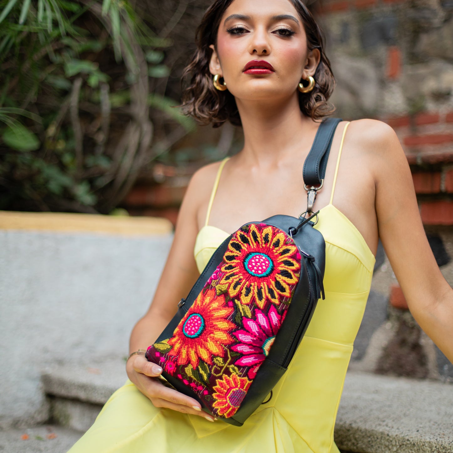 CROSSBODY SLING 2.0 - OOAK - BLACK - NO. 18232