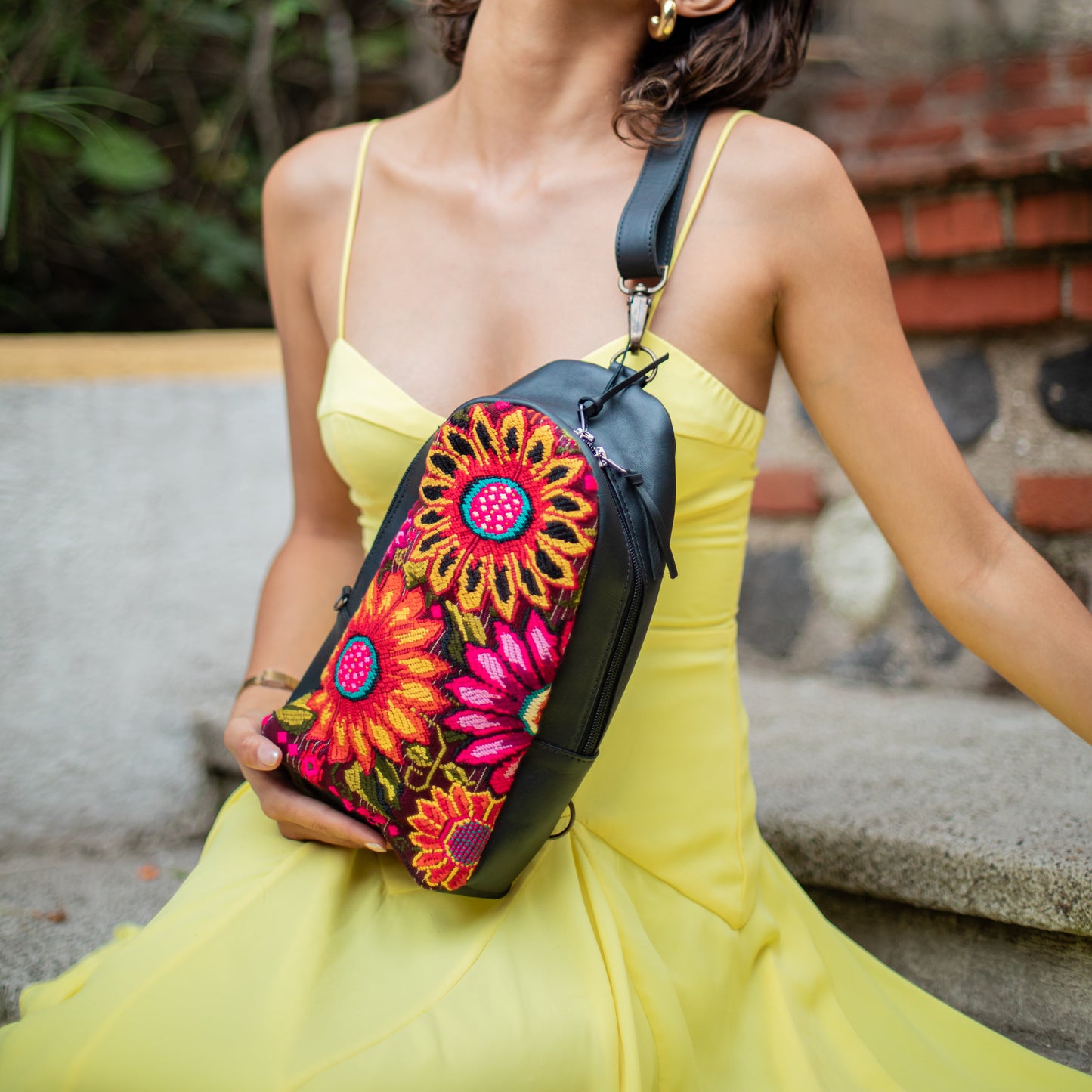 CROSSBODY SLING 2.0 - OOAK - BLACK - NO. 18232