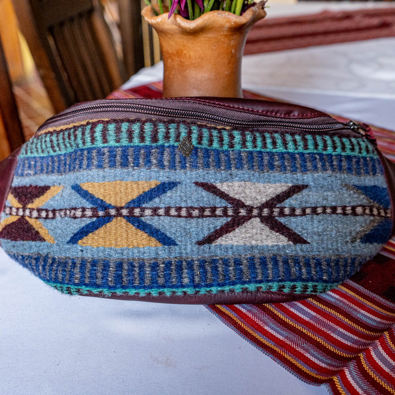 MANNY PACK - MEXICO TEXTILE - VINO TINTO - NO. 15852