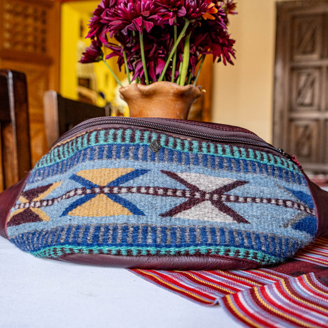 MANNY PACK - MEXICO TEXTILE - VINO TINTO - NO. 15852