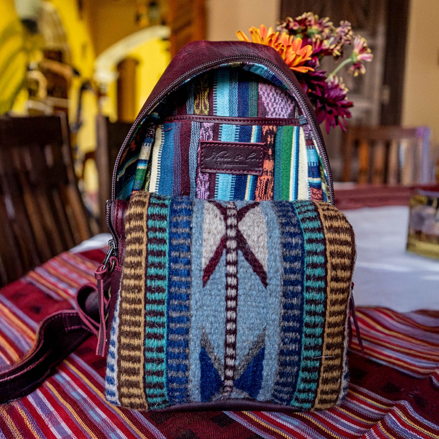CROSSBODY SLING 2.0 - MEXICO TEXTILE - VINO TINTO - NO. 15850