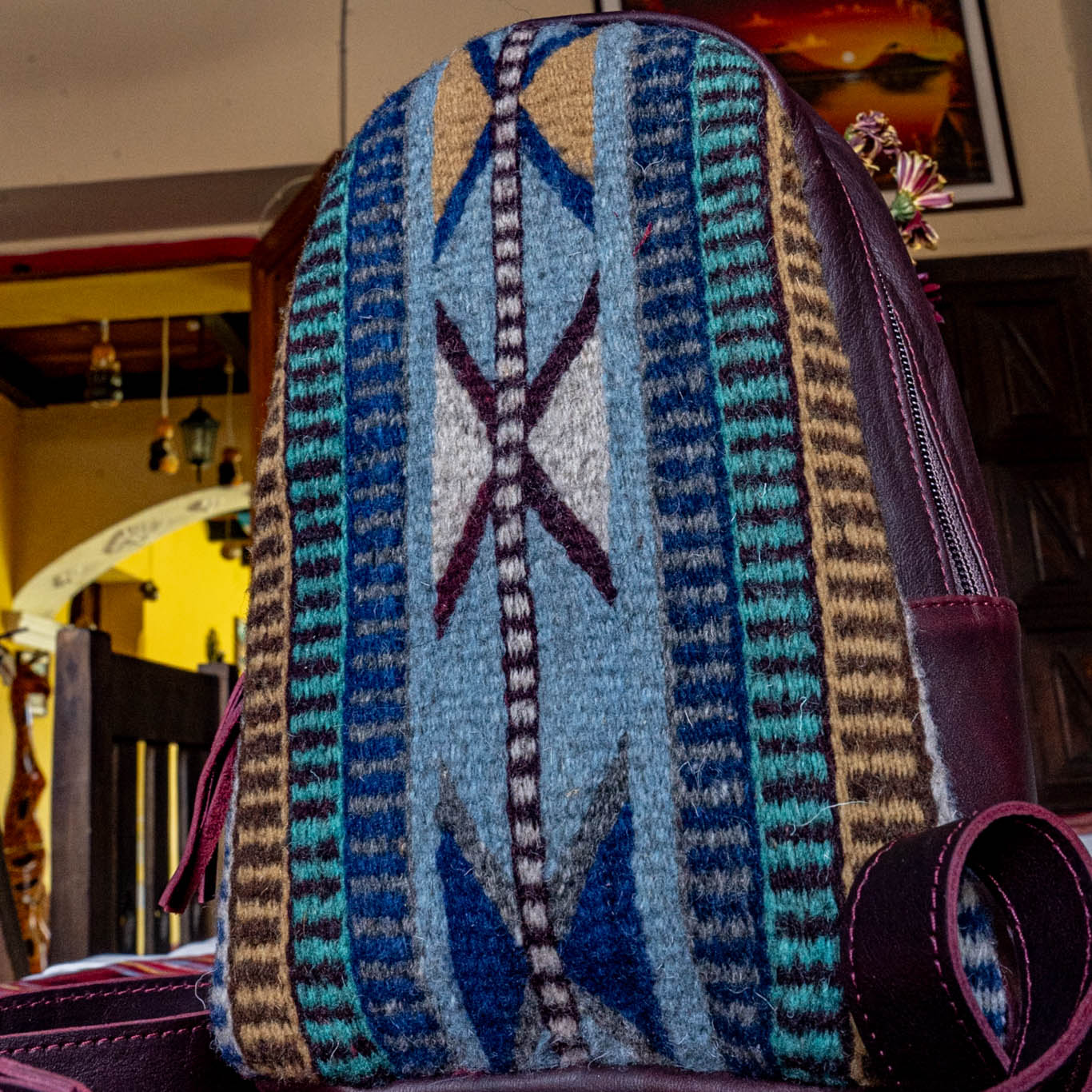 CROSSBODY SLING 2.0 - MEXICO TEXTILE - VINO TINTO - NO. 15850