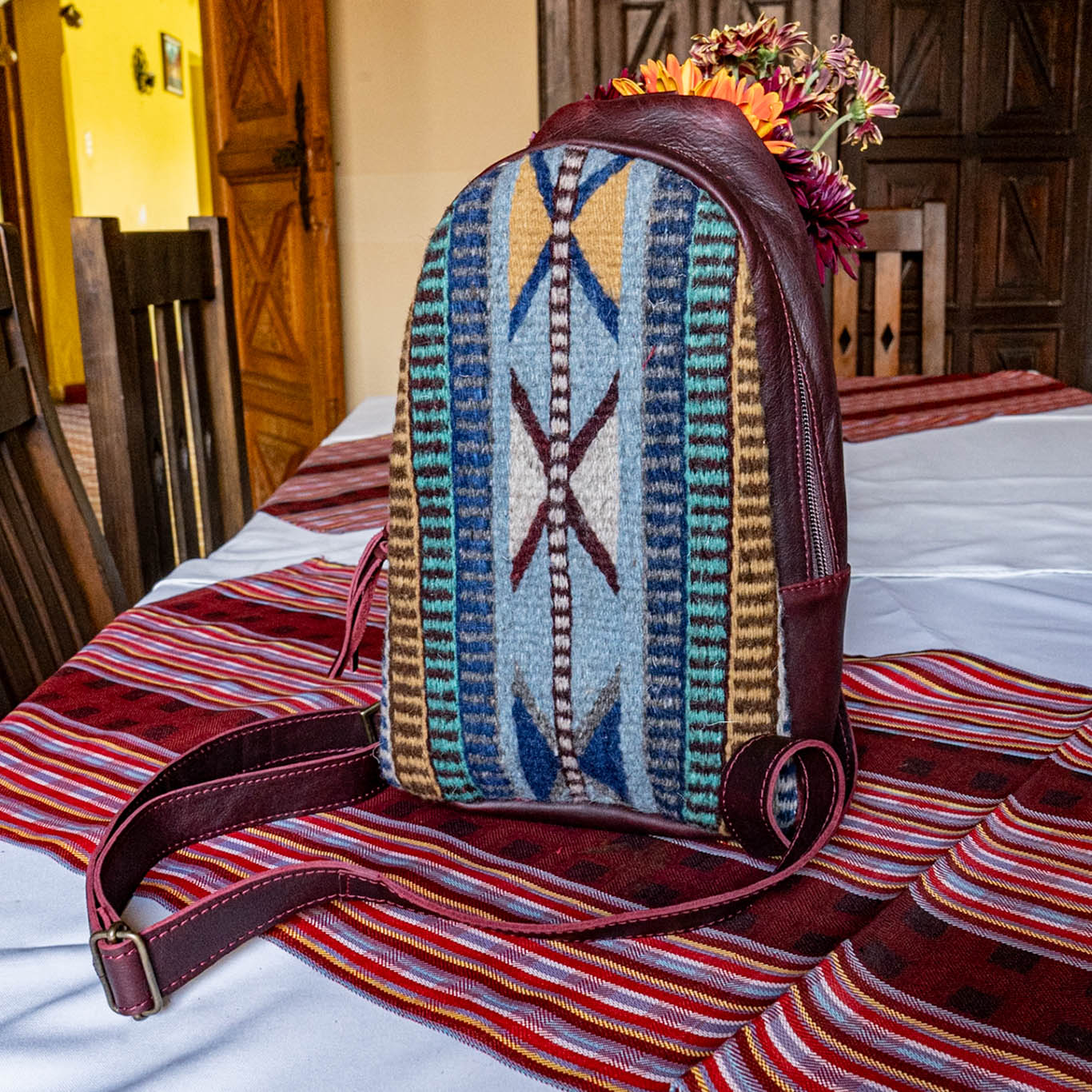 CROSSBODY SLING 2.0 - MEXICO TEXTILE - VINO TINTO - NO. 15850