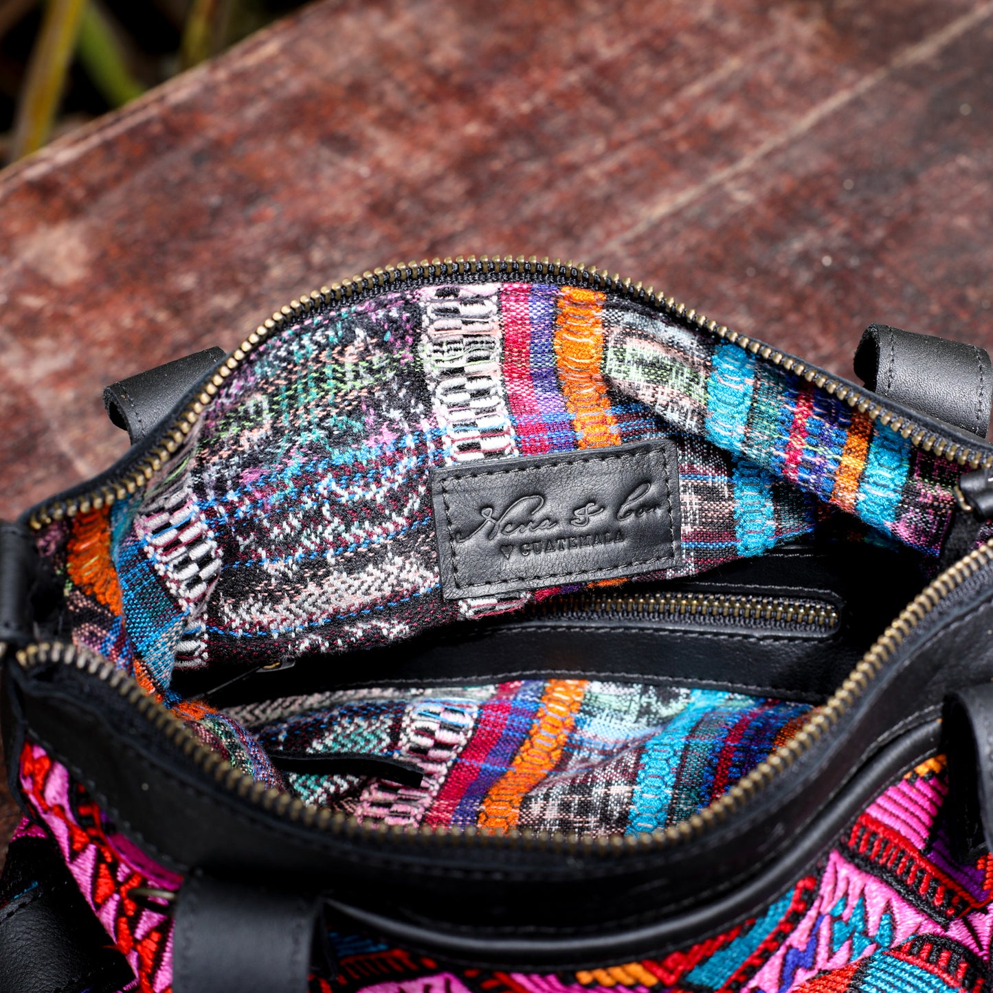 POCKETLESS MINI TPB - OOAK HUIPIL - BLACK - NO. 18681