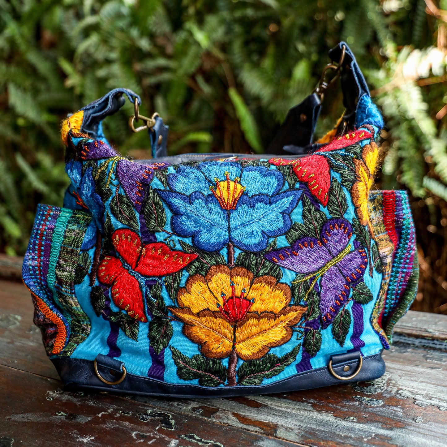 **SHIP WINDOW** BEATRIZ MCDB + DIAMANTE STRAP - OOAK HUIPIL - NAVY - NO. 201549