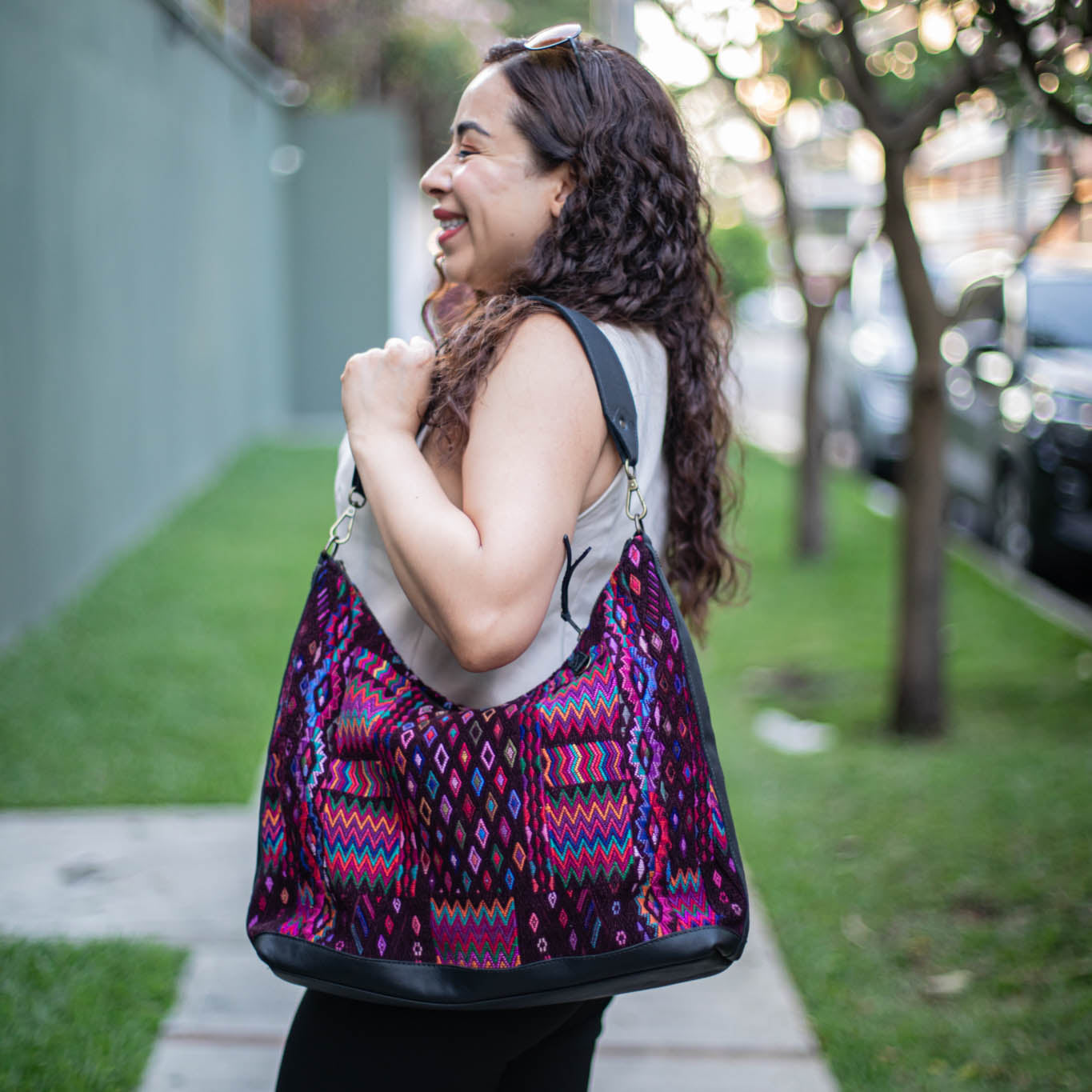 PENELOPE BAG - OOAK HUIPIL - BLACK - NO. 17422