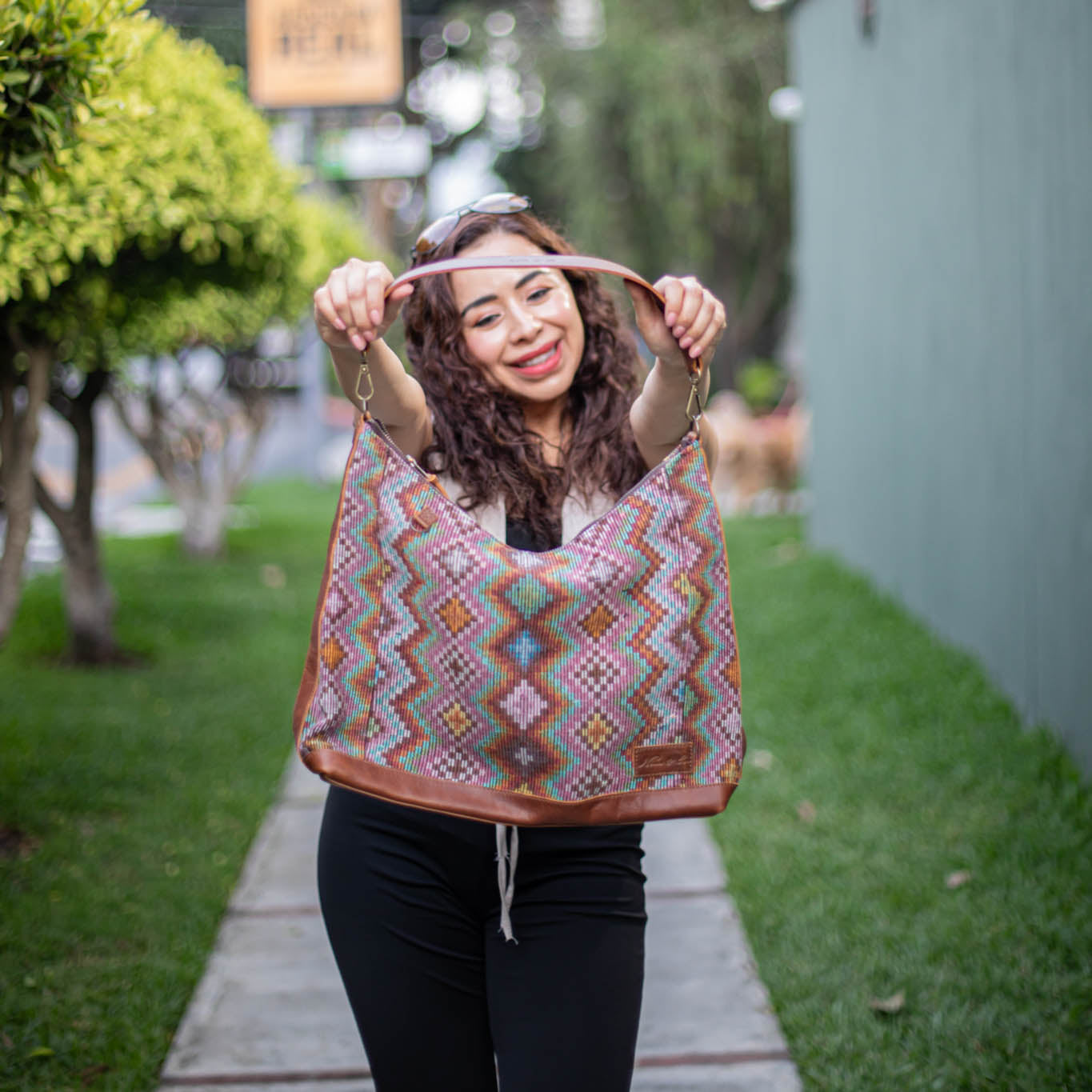 PENELOPE BAG - OOAK HUIPIL - CAFE - NO. 17432