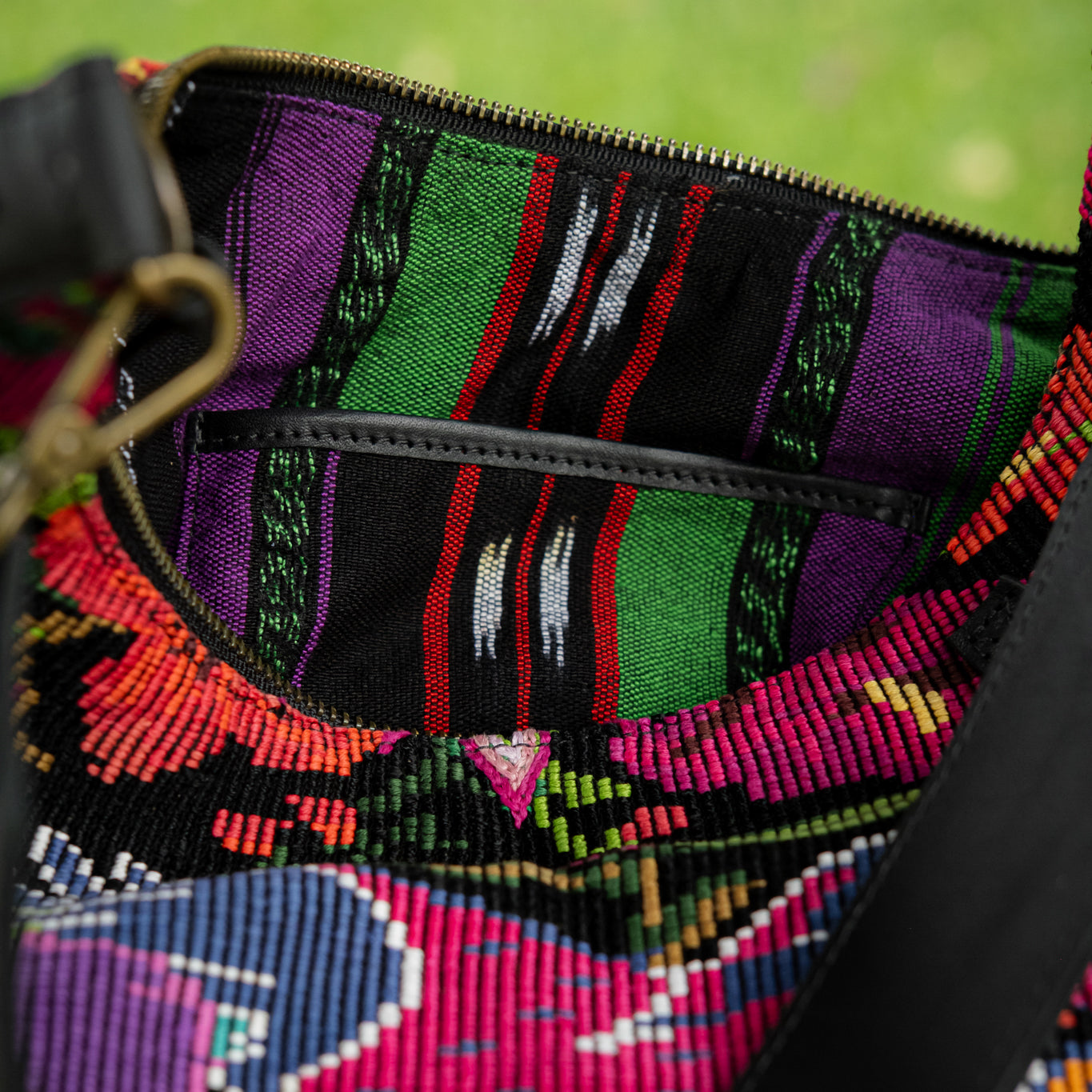 PENELOPE BAG - OOAK HUIPIL - BLACK - NO. 16539