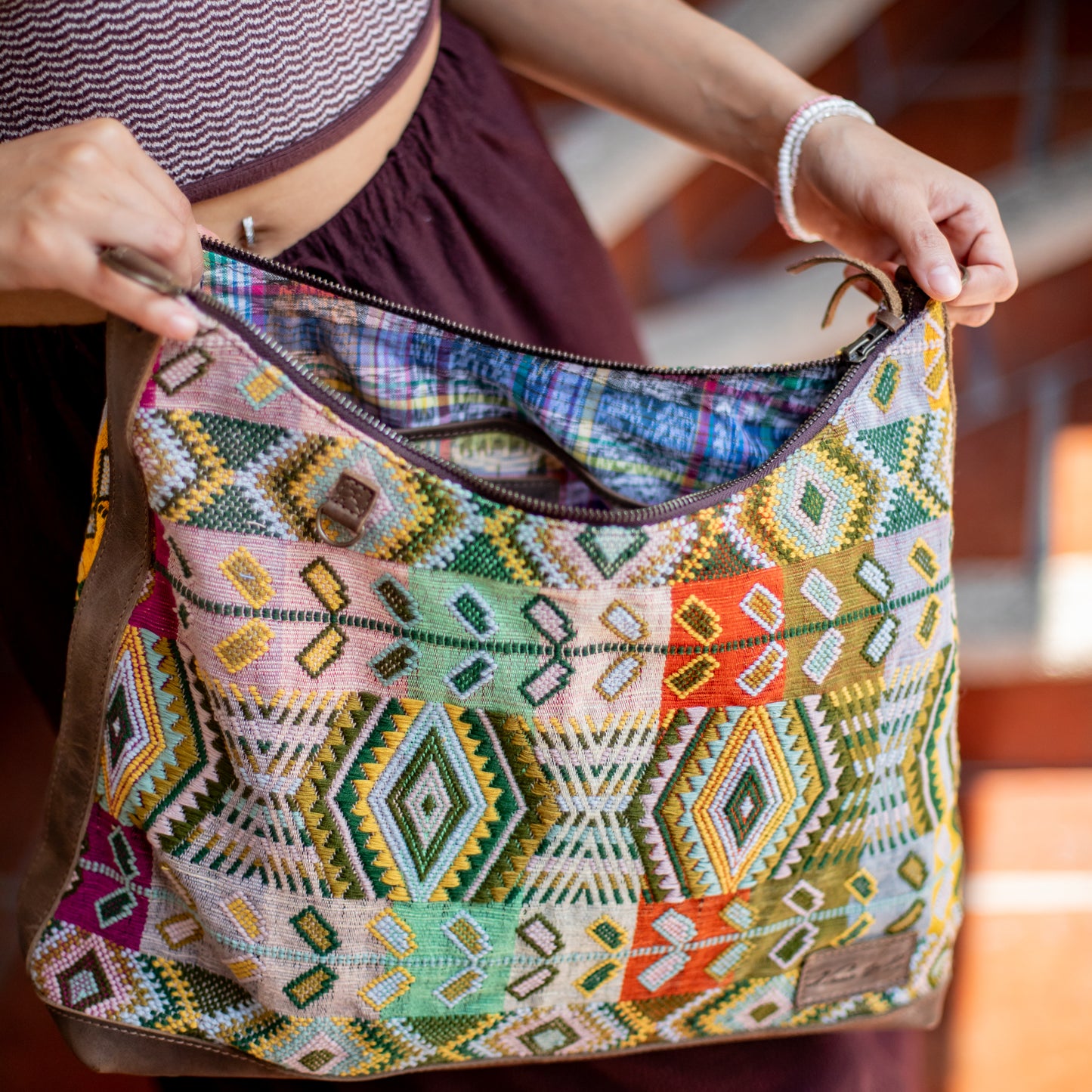 PENELOPE BAG - H&S WHEAT - FOSSIL - NO. 18210