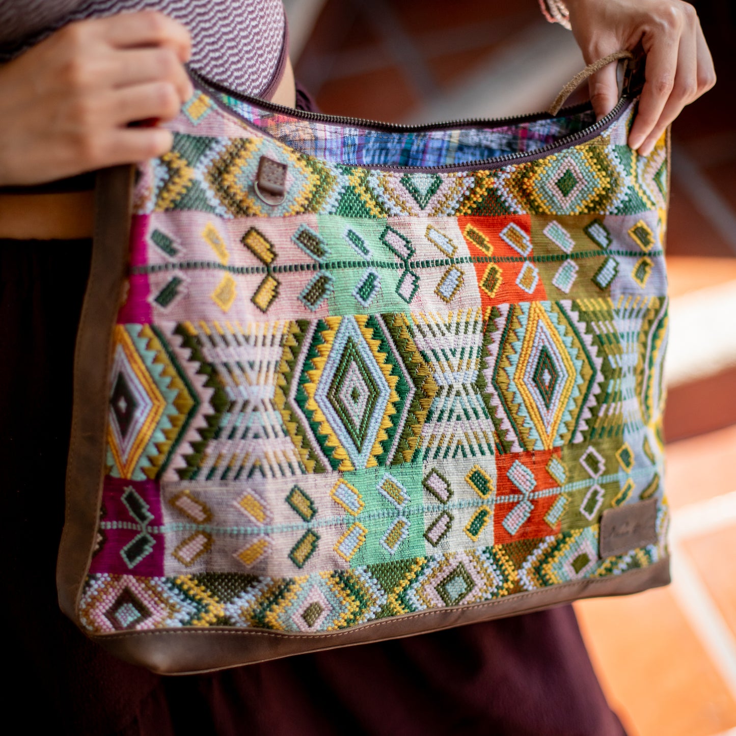 PENELOPE BAG - H&S WHEAT - FOSSIL - NO. 18210