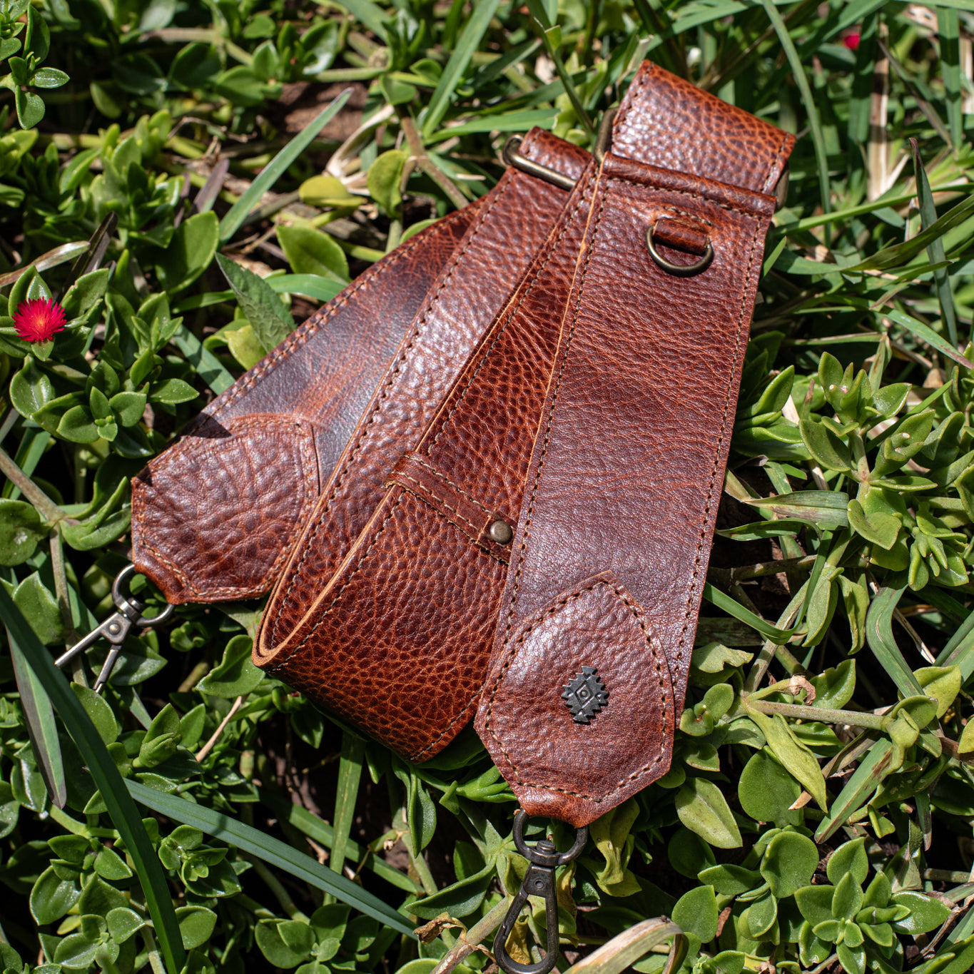 ADJUSTABLE WIDE STRAP - FULL LEATHER - HONEY