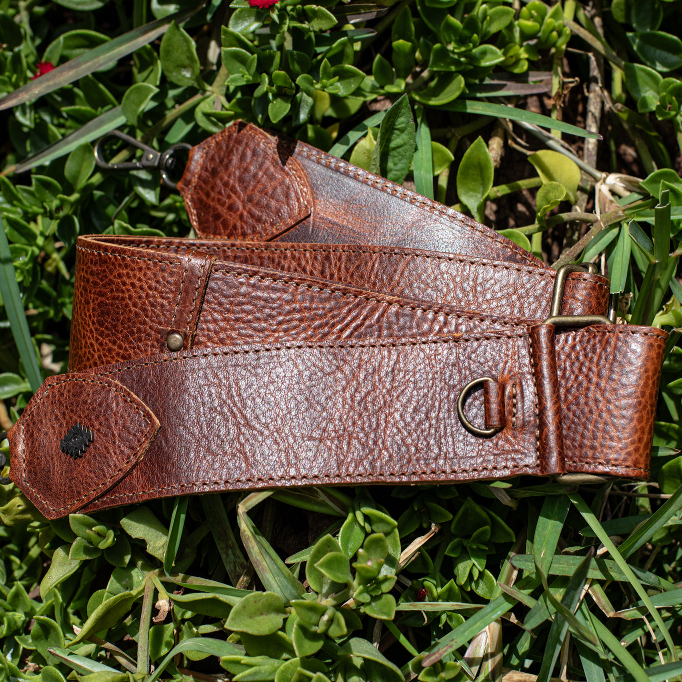 ADJUSTABLE WIDE STRAP - FULL LEATHER - HONEY