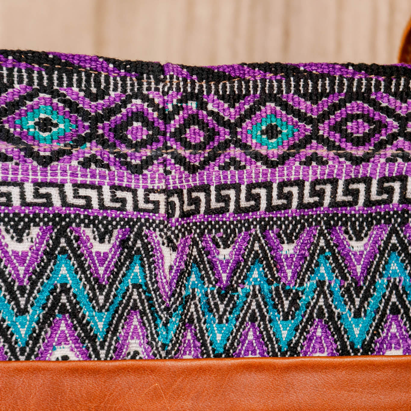 PERFECT TRAVEL TOTE - OOAK HUIPIL - CAFE - NO. 16388