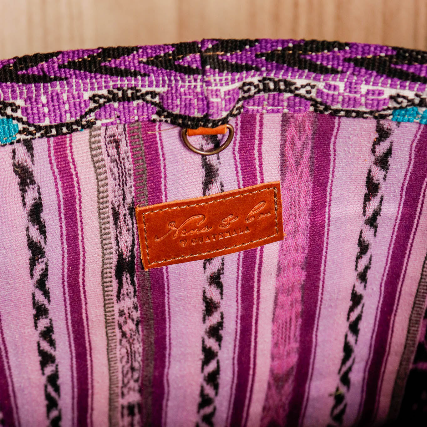 PERFECT TRAVEL TOTE - OOAK HUIPIL - CAFE - NO. 16388