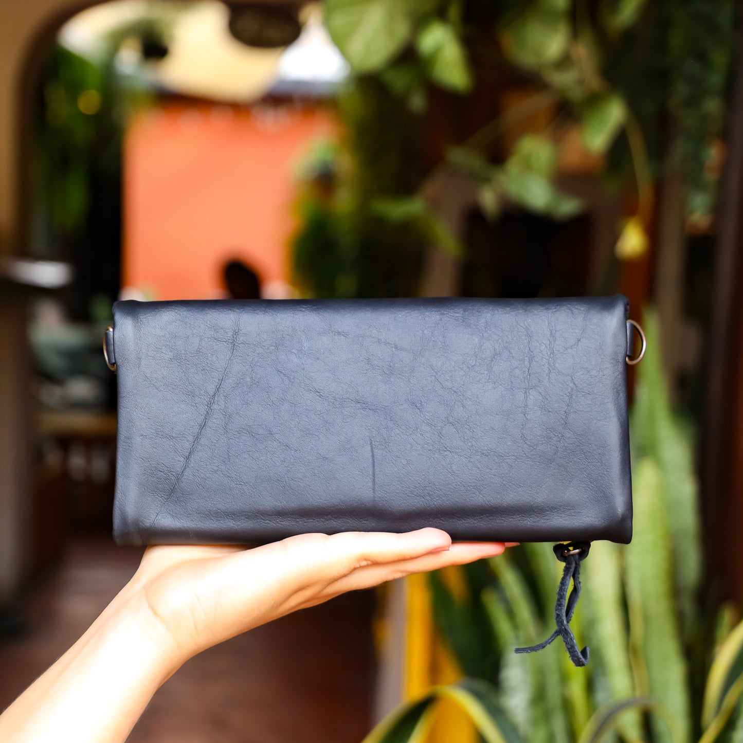 TRI-FOLD WALLET - FULL LEATHER - BLACK