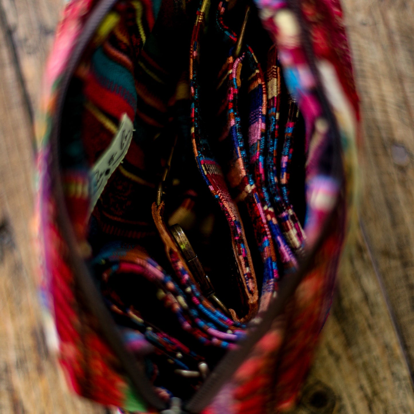 WANDER CROSSBODY SET - OOAK HUIPIL - HONEY - NO. 18563