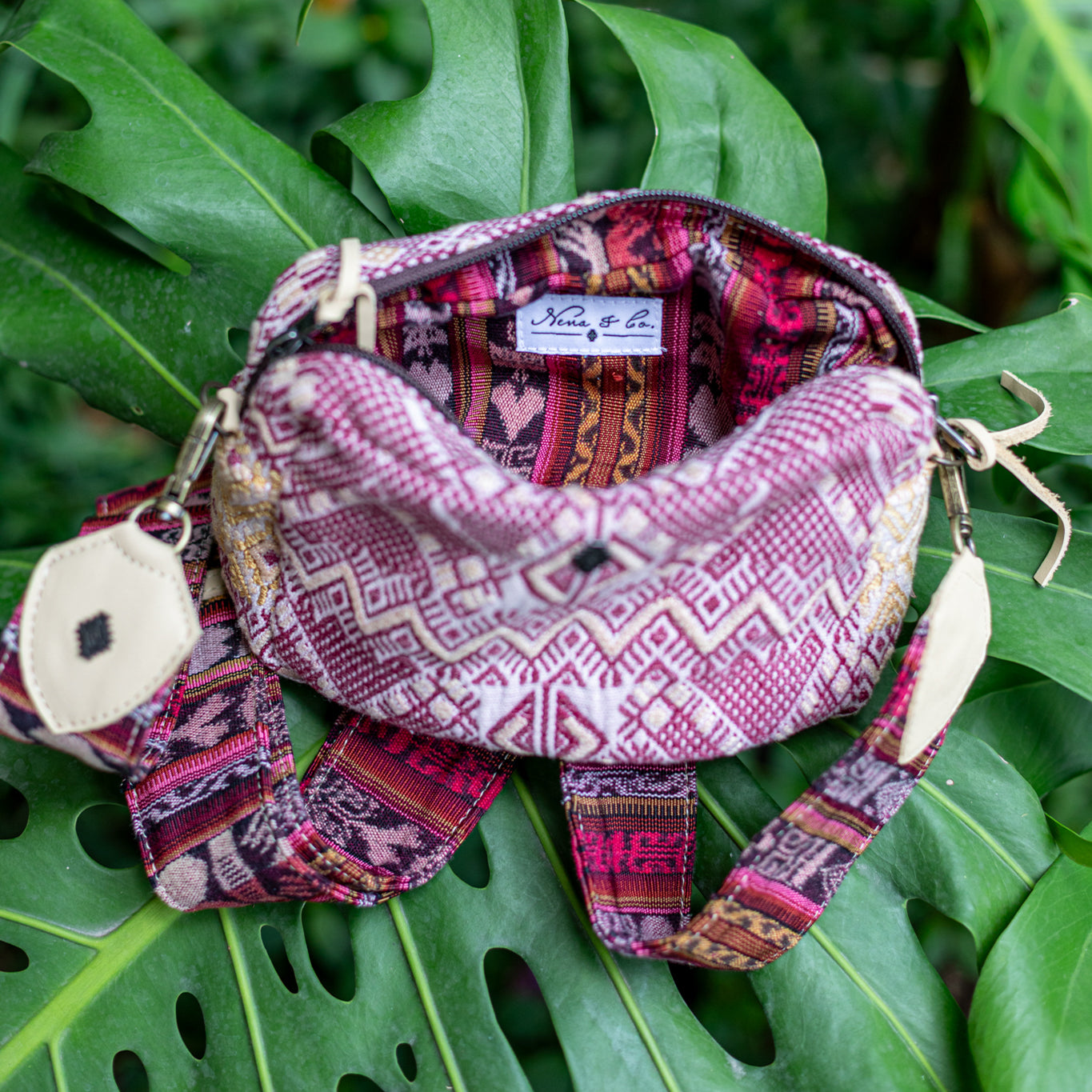 WANDER CROSSBODY SET - OOAK HUIPIL - BUTTER - NO. 17873