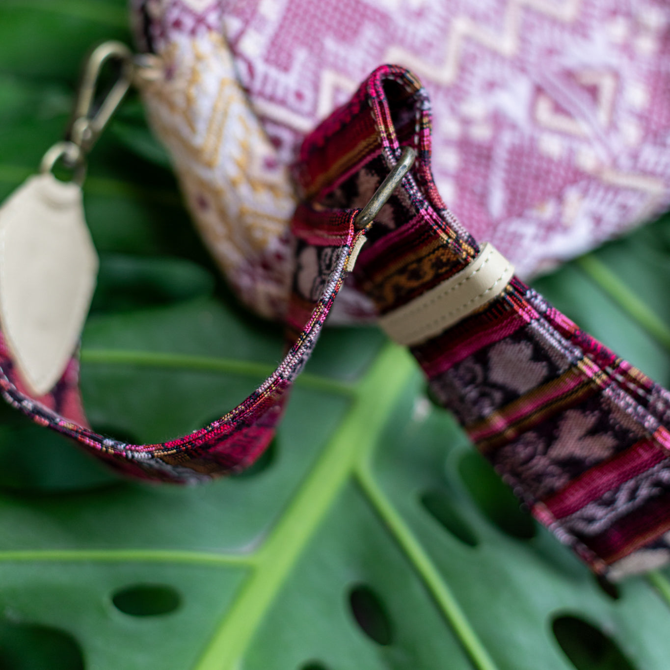 WANDER CROSSBODY SET - OOAK HUIPIL - BUTTER - NO. 17873