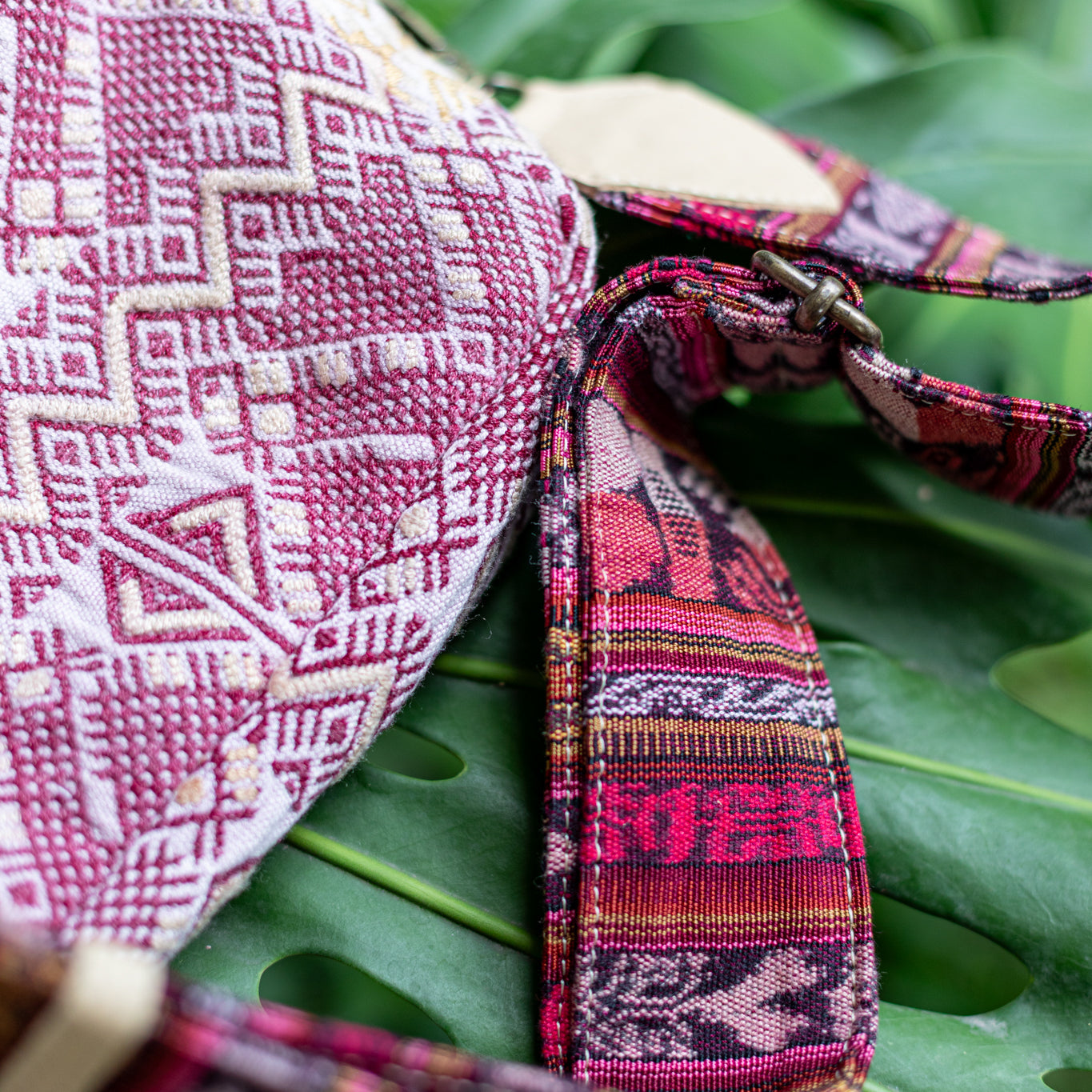 WANDER CROSSBODY SET - OOAK HUIPIL - BUTTER - NO. 17873