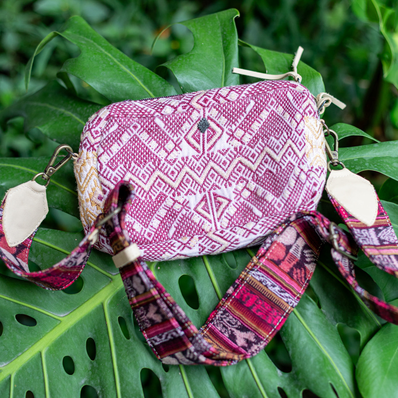 WANDER CROSSBODY SET - OOAK HUIPIL - BUTTER - NO. 17873