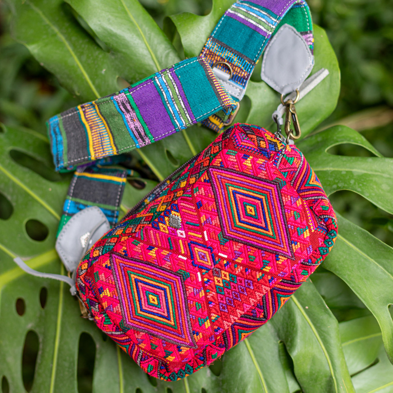 WANDER CROSSBODY SET - OOAK HUIPIL - PLATINUM - NO. 17875