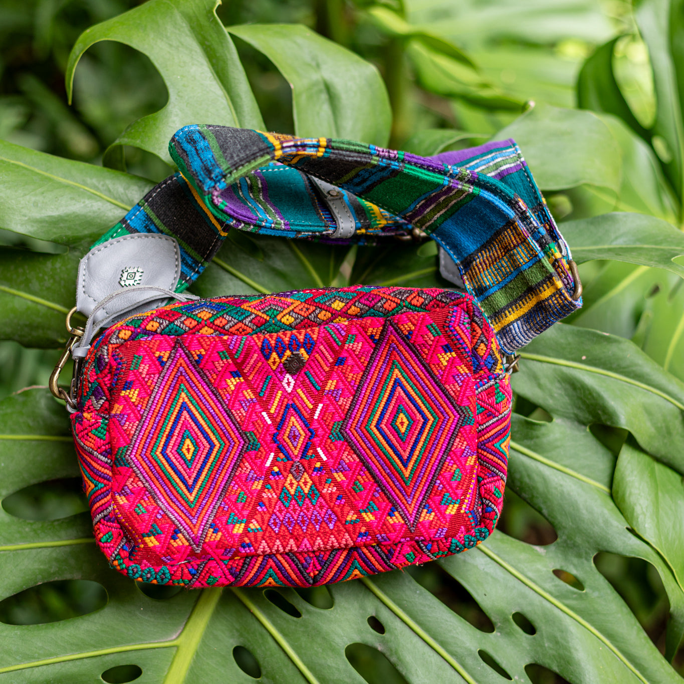 WANDER CROSSBODY SET - OOAK HUIPIL - PLATINUM - NO. 17875
