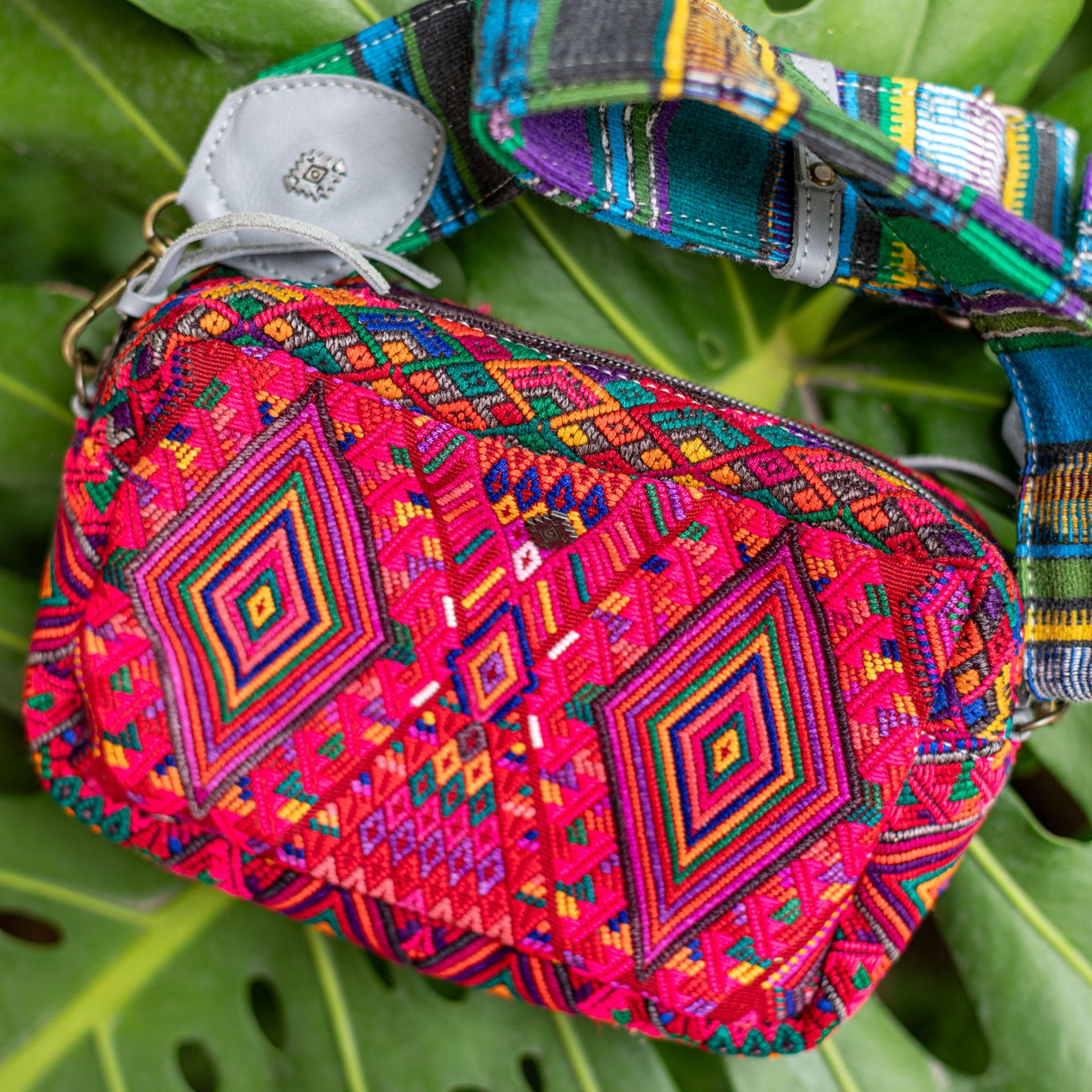 WANDER CROSSBODY SET - OOAK HUIPIL - PLATINUM - NO. 17875