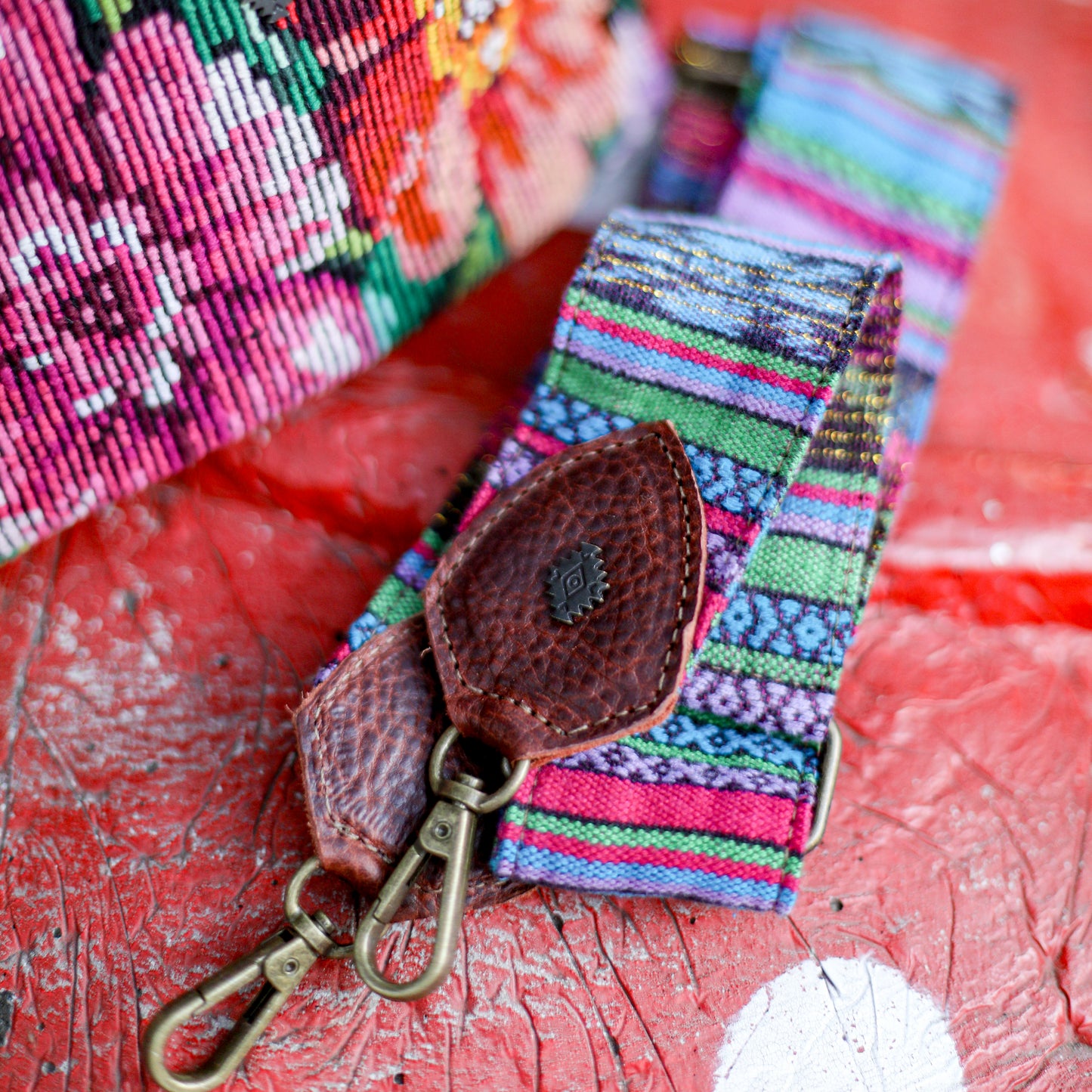WANDER CROSSBODY SET - OOAK HUIPIL - COPPER - NO. 19336