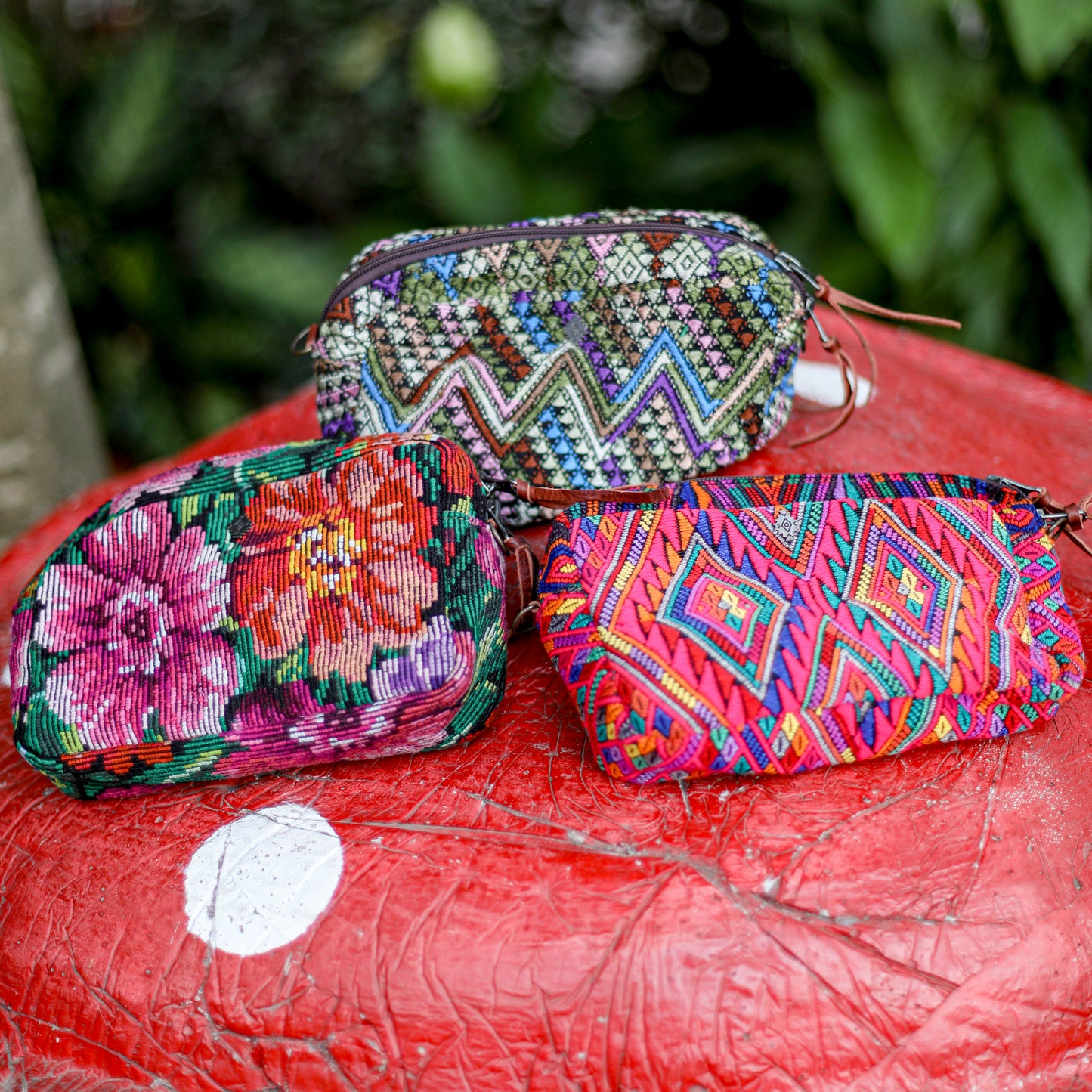 WANDER CROSSBODY SET - OOAK HUIPIL - COPPER - NO. 19334