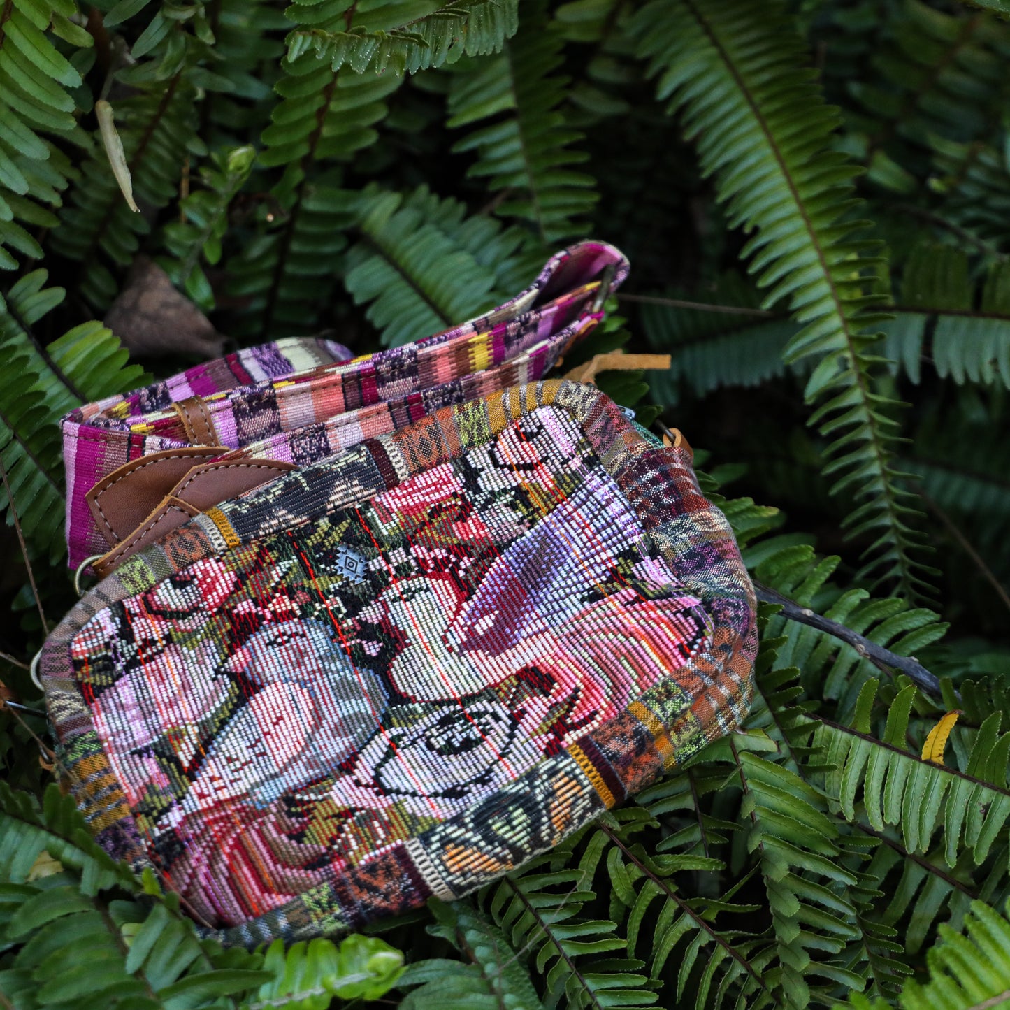 WANDER CROSSBODY SET - OOAK HUIPIL & CORTE - CAFE - NO. 200822