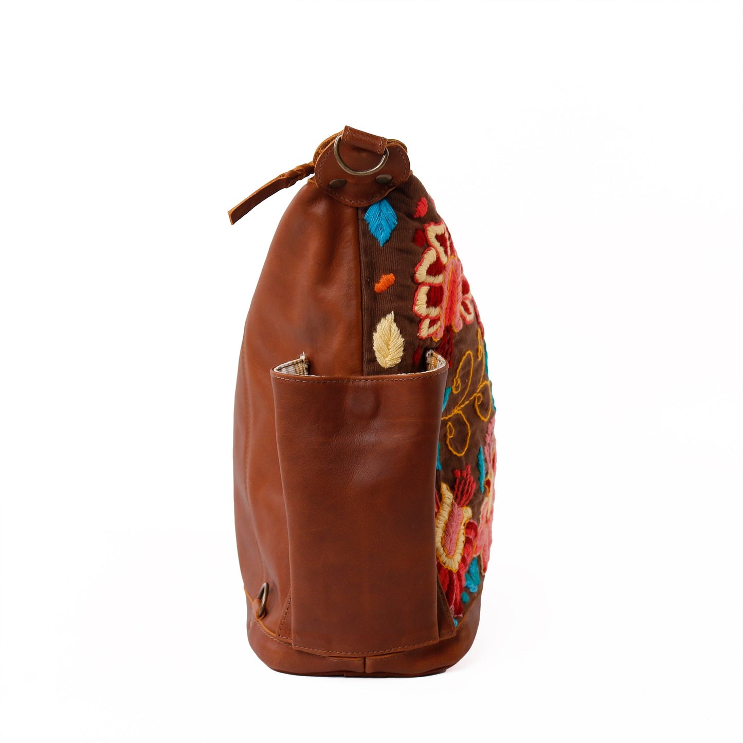 BEATRIZ CDB - EMBROIDERED BLOOMS - CAFE - NO. 12369