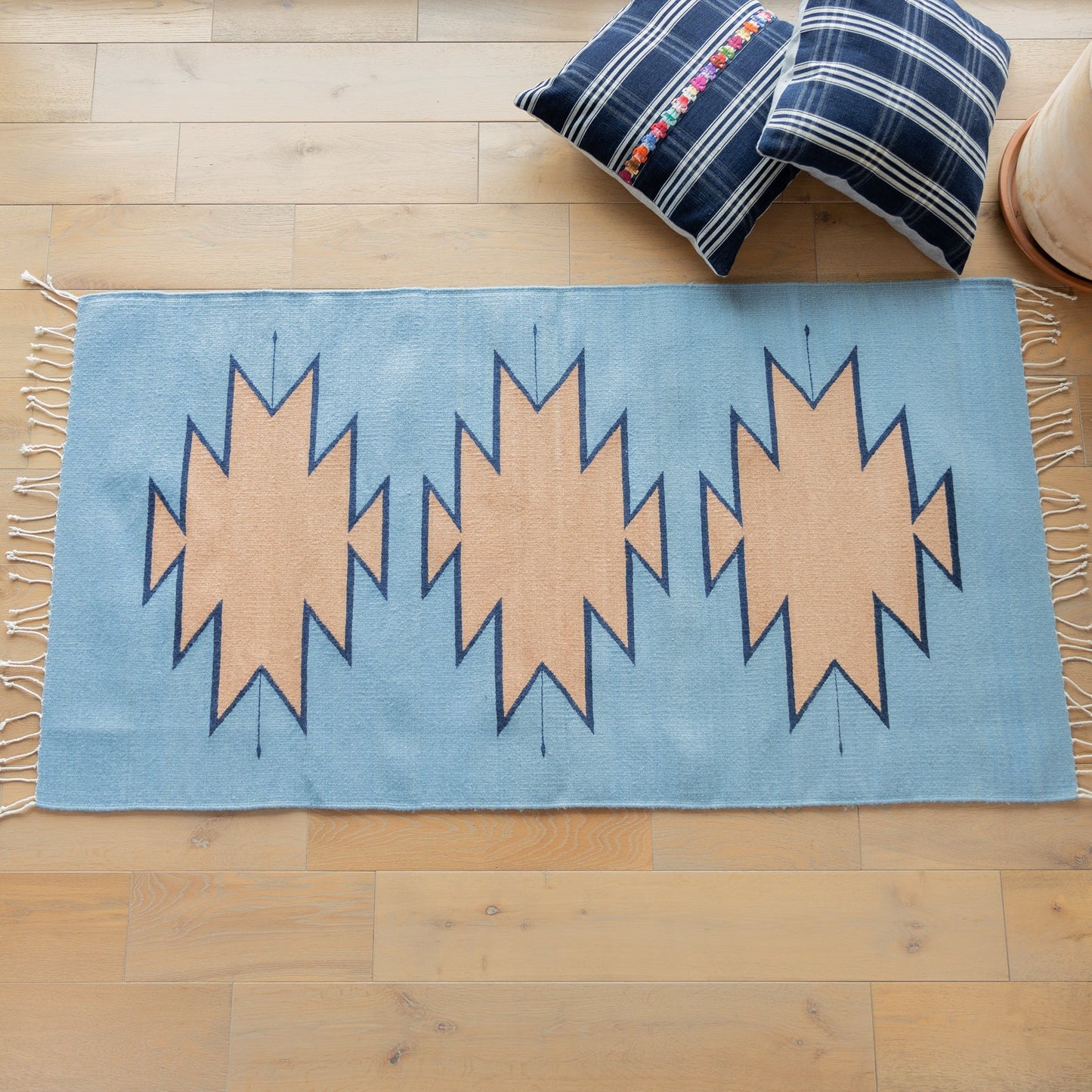 MEXICO COLLECTION - ZAPOTEC HAND-LOOMED WOOL RUG - 3 x 5' - NO. 17372