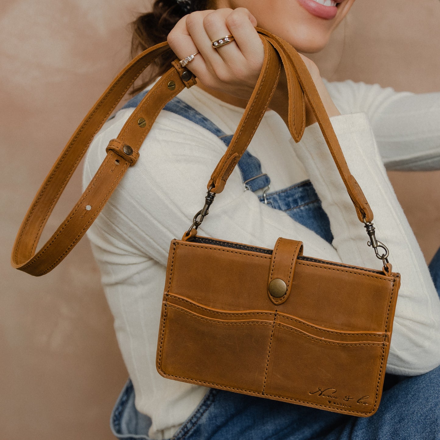 AMIGO CROSS BODY BAG - MEXICO COLLECTION - TOBACCO LEATHER