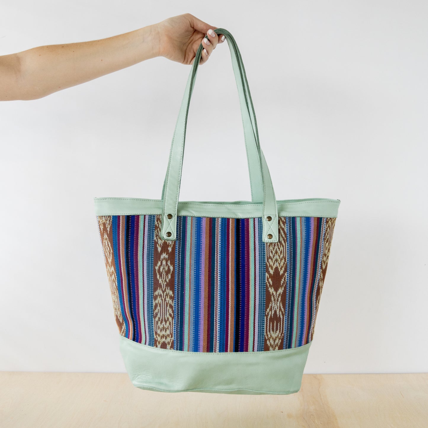 CESTA TOTE - WATER LILY - MINT