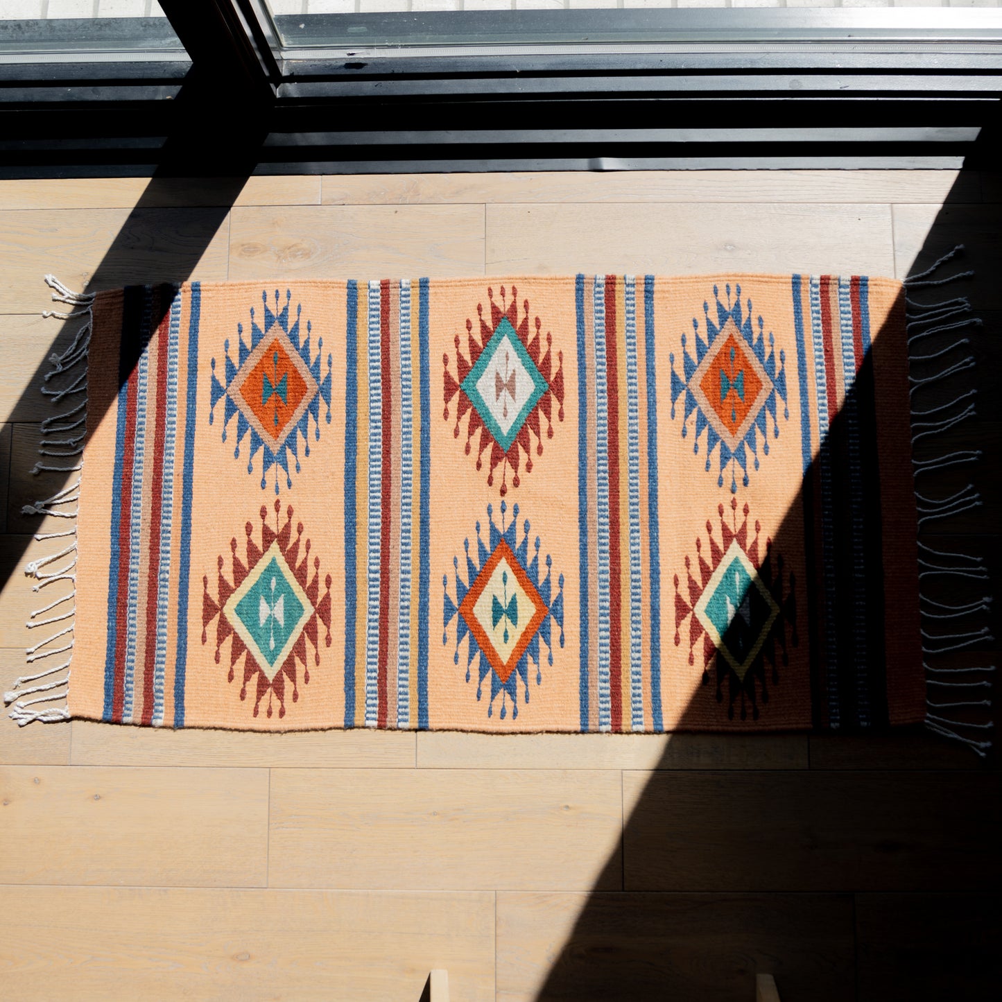 MEXICO COLLECTION - ZAPOTEC HAND-LOOMED WOOL RUG - 2 x 3' - NO. R204