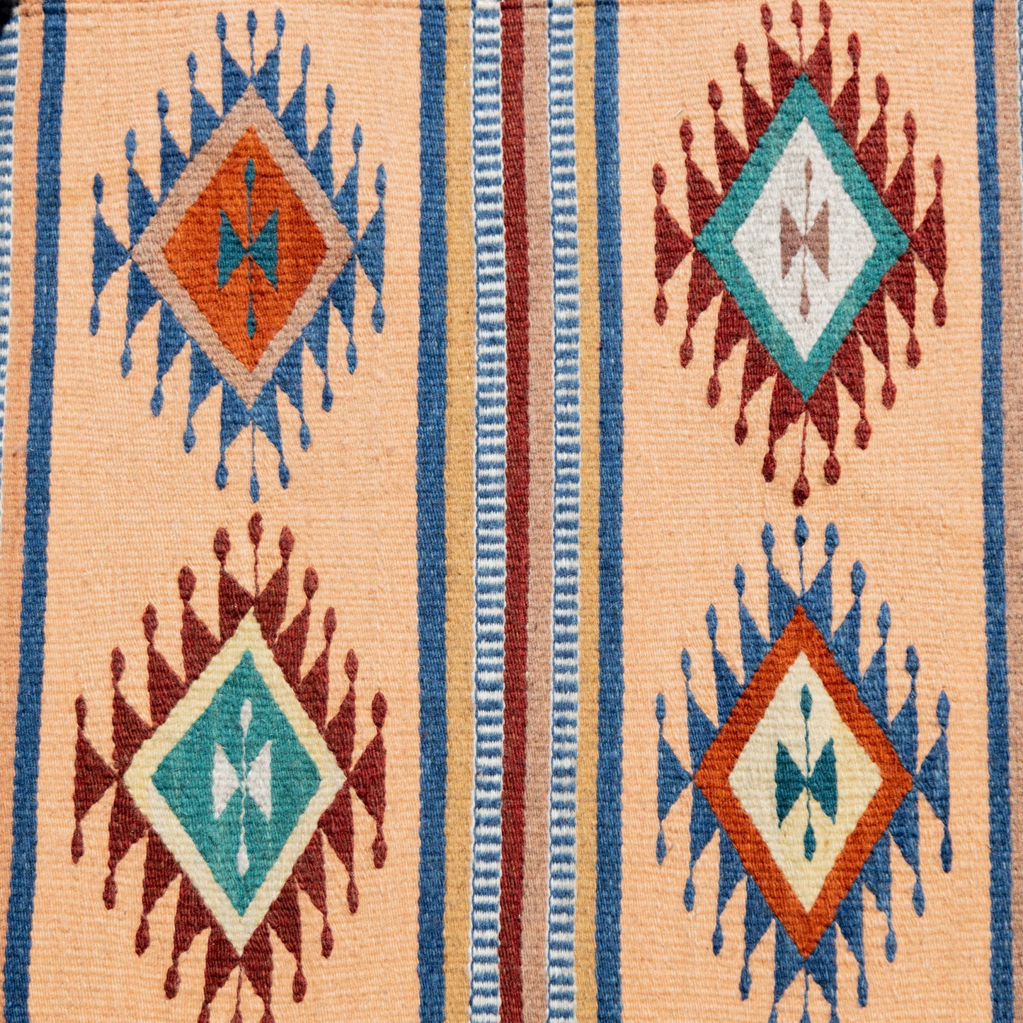 MEXICO COLLECTION - ZAPOTEC HAND-LOOMED WOOL RUG - 2 x 3' - NO. R204
